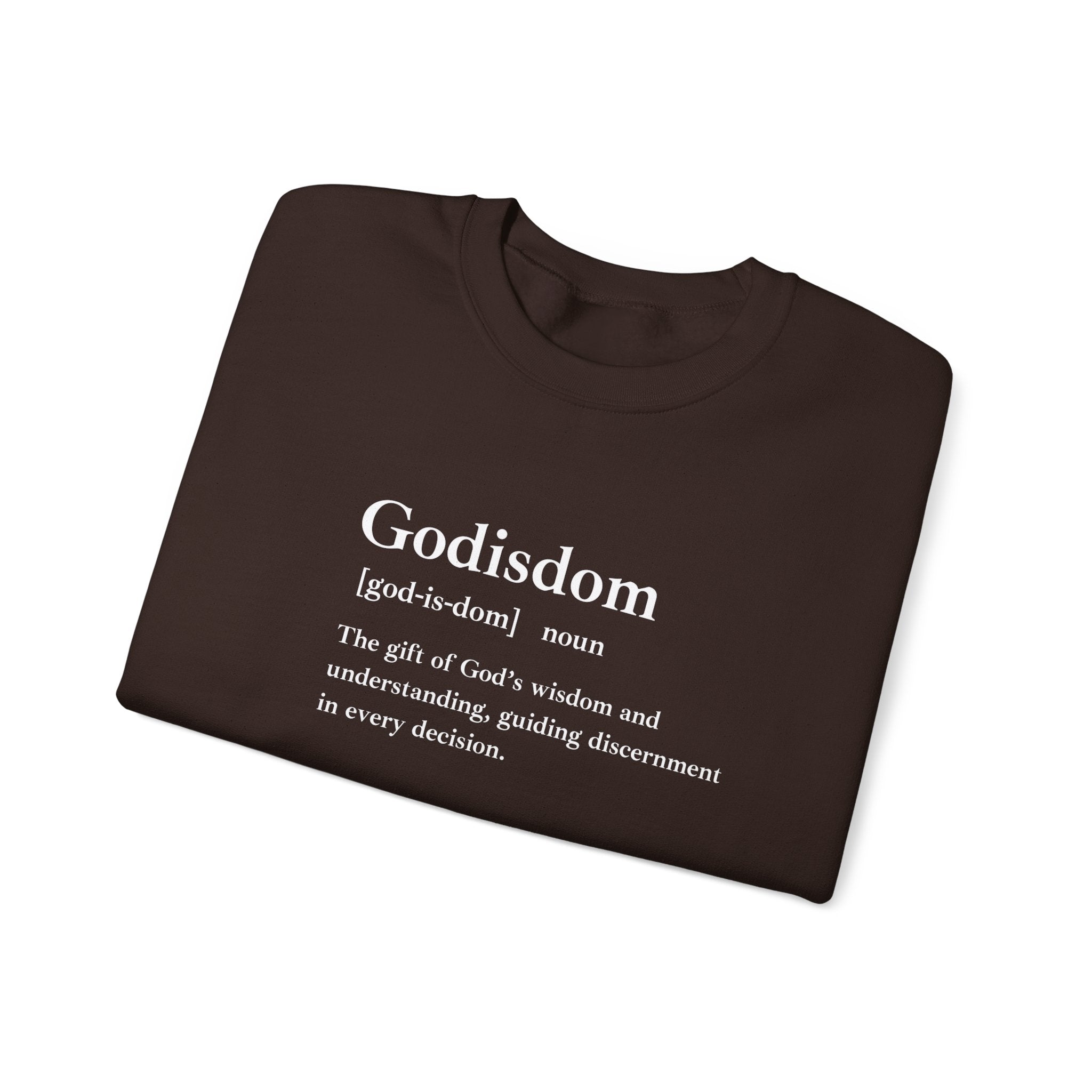 Godisdom Unisex Heavy Blend™ Crewneck Sweatshirt – Faith-Inspired Apparel, Durable and Comfortable Sweater