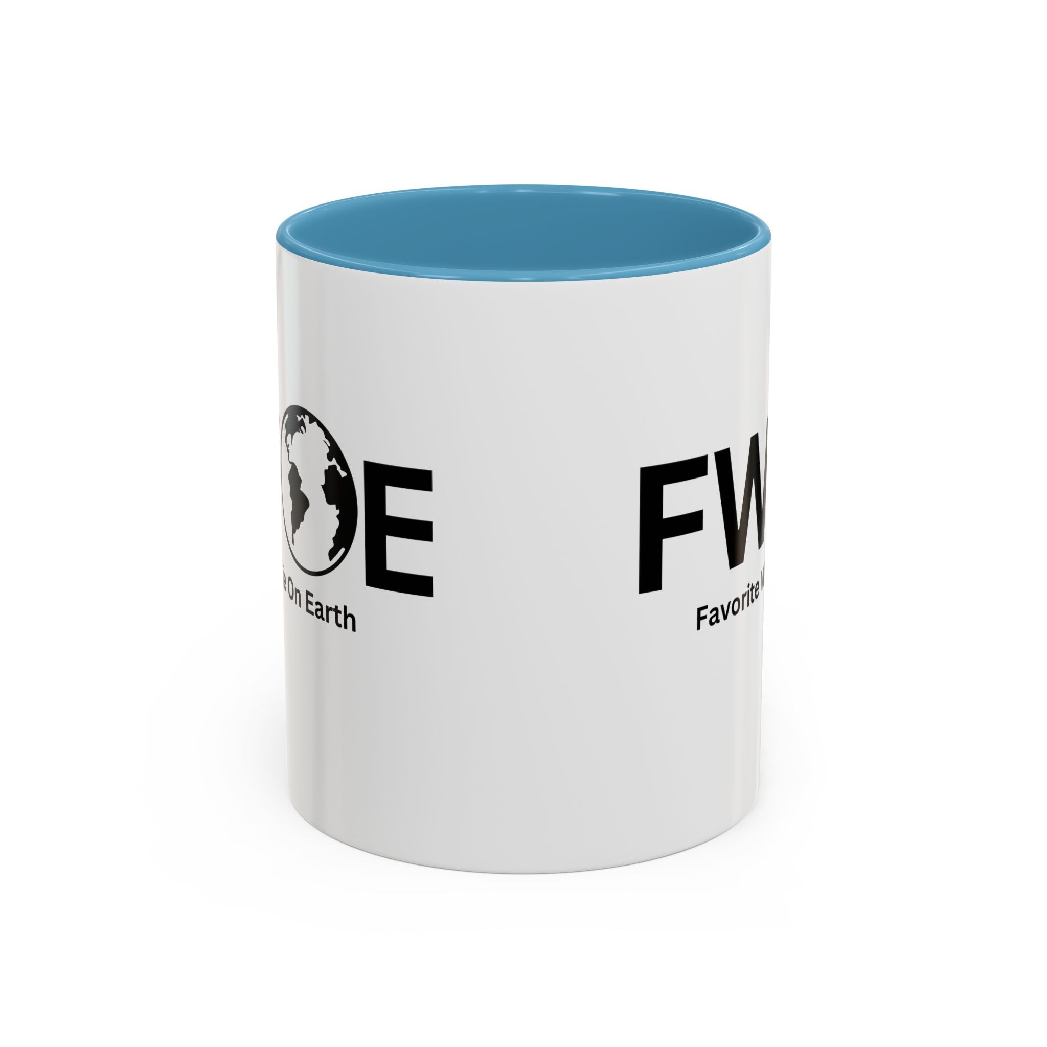 Favorite Wife On Earth (FWOE) Accent Coffee Mug (11oz, 15oz)