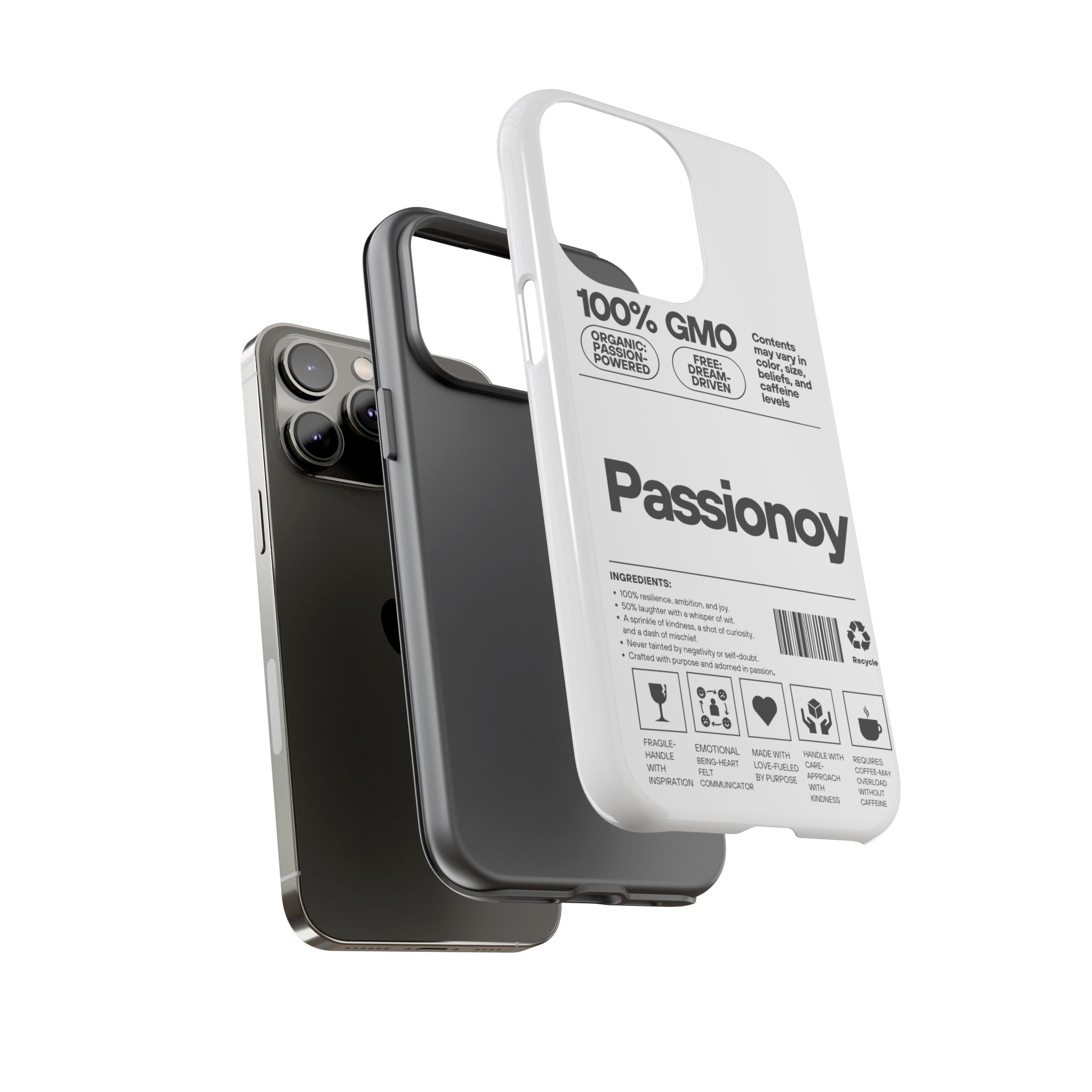 Passionoy Label Tough Cases - Custom Protective Phone Cases for iPhone, Samsung Galaxy, and Google Pixel