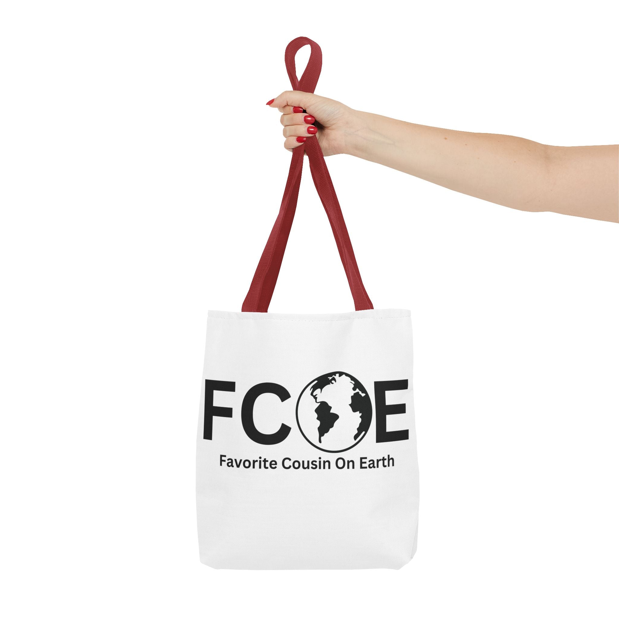 Favorite Cousin On Earth (FCOE) Tote Bag - Custom Printed Stylish and Functional Tote