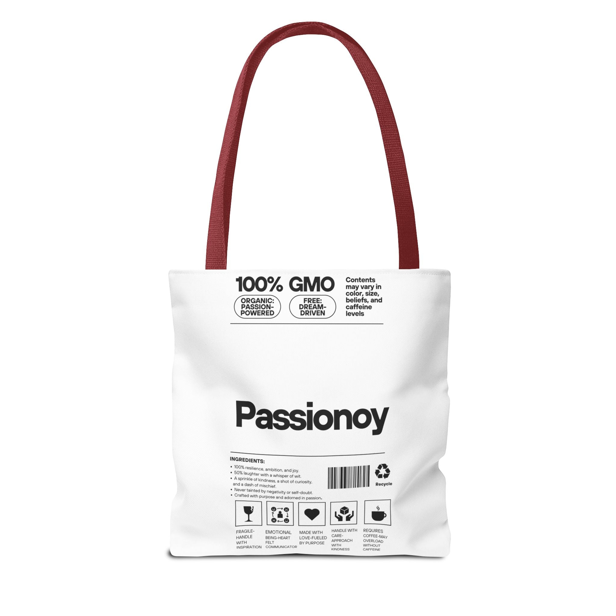 Passionoy Label Tote Bag - Custom Printed Stylish and Functional Tote