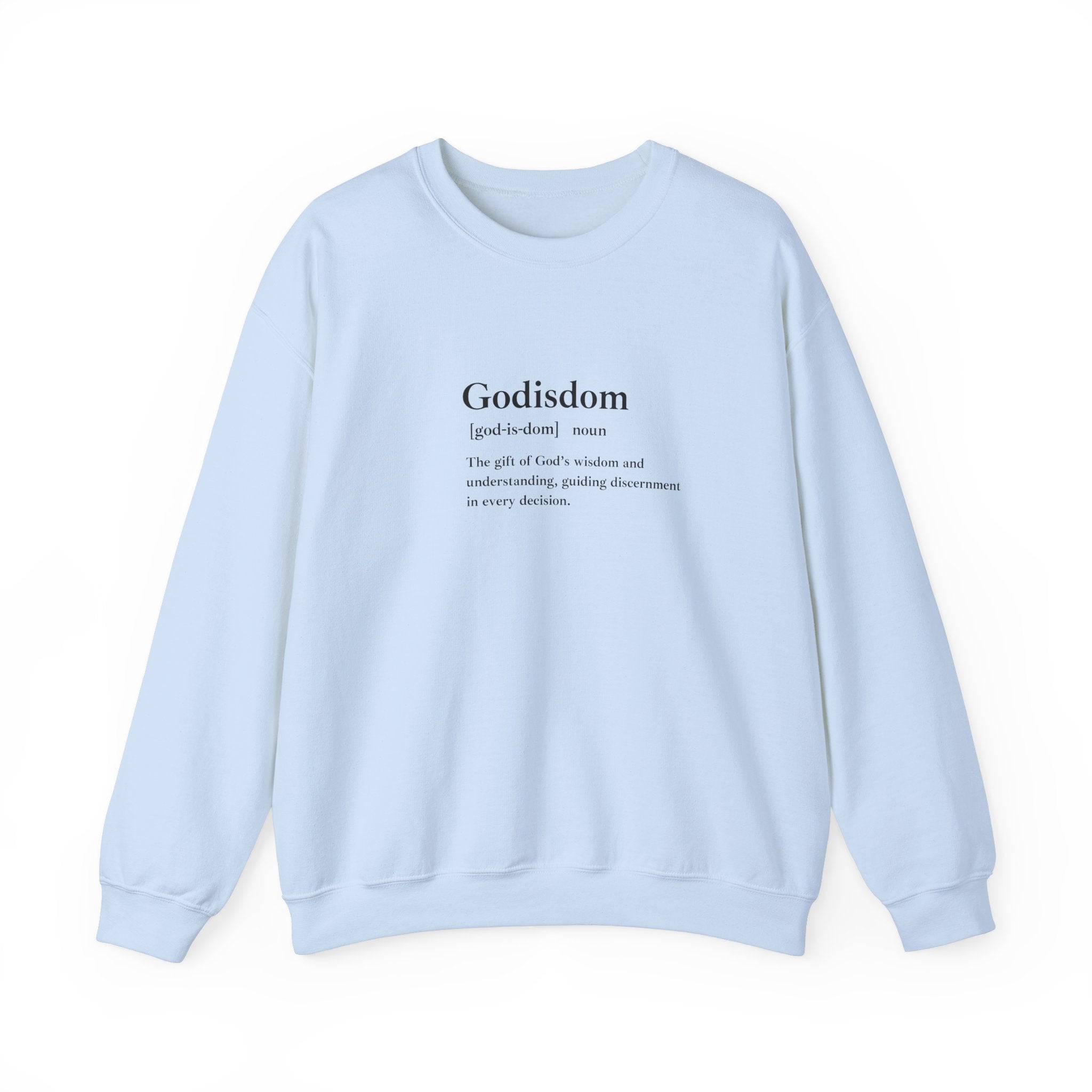 Godisdom Unisex Heavy Blend™ Crewneck Sweatshirt – Comfortable, Durable, Faith-Based Apparel, Ethical Fashion