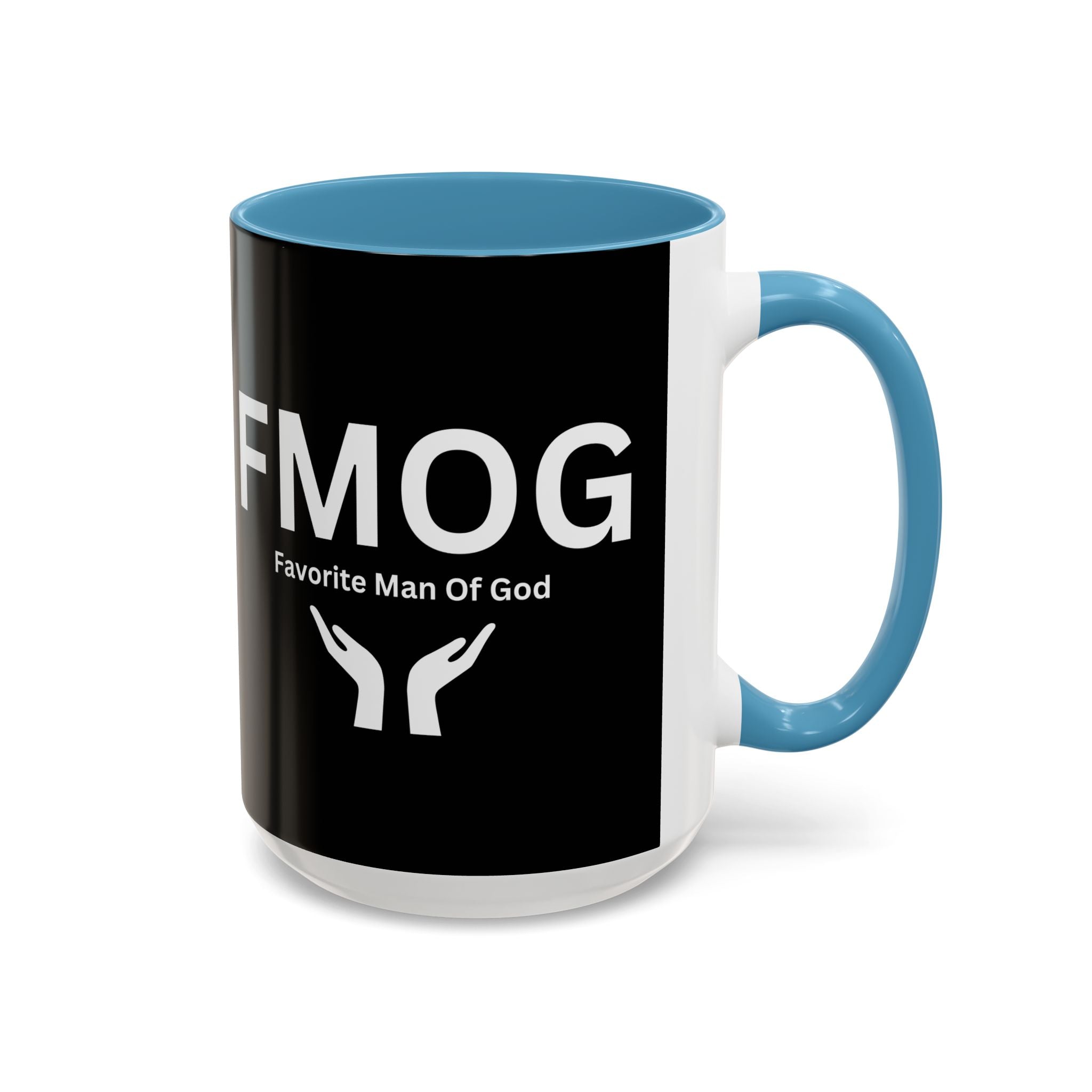 Favorite Man of God (FMOG) Accent Coffee Mug (11, 15oz)