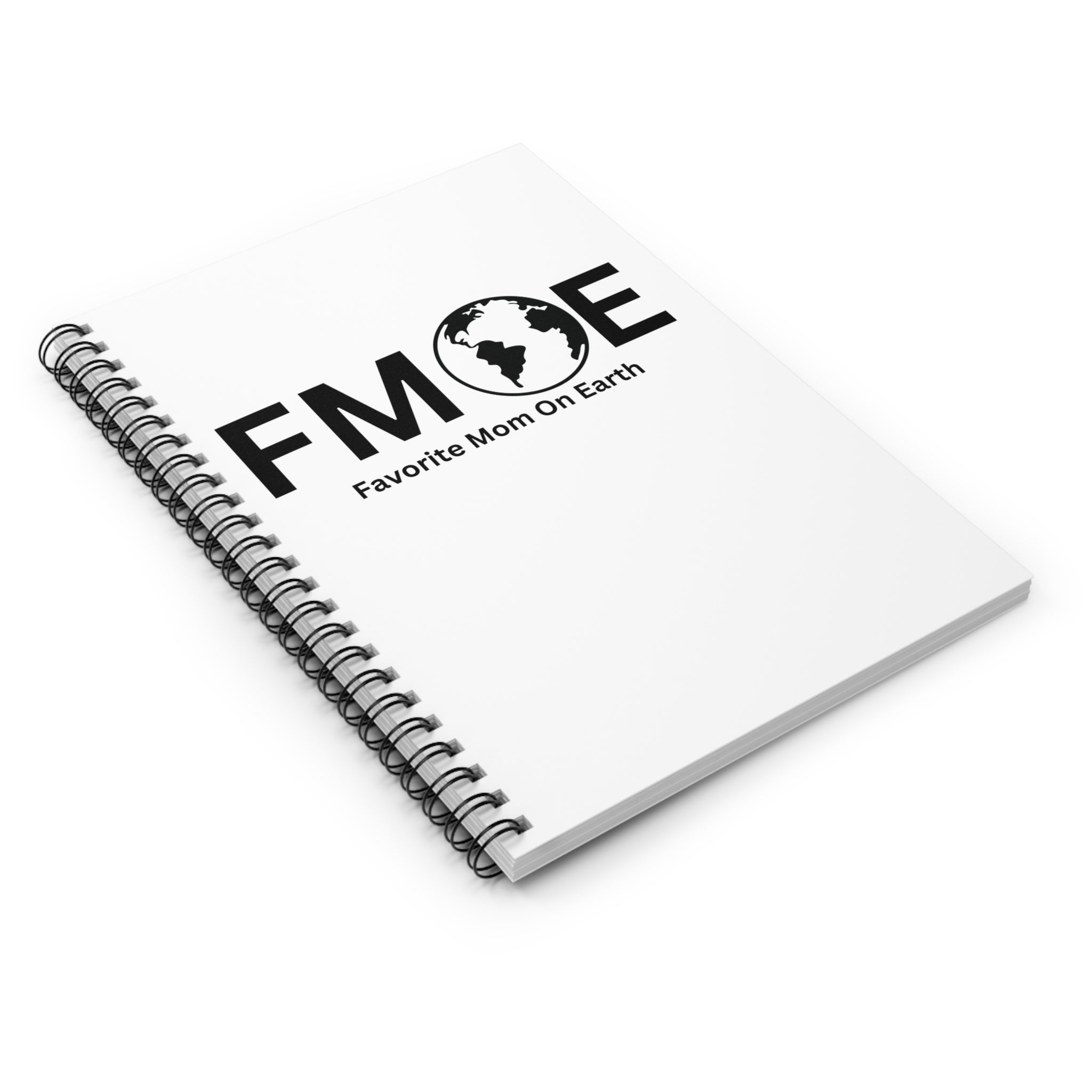 Favorite Mom On Earth (FMOE) Spiral Notebook - 118 Page Ruled Line Notebook for Everyday Use