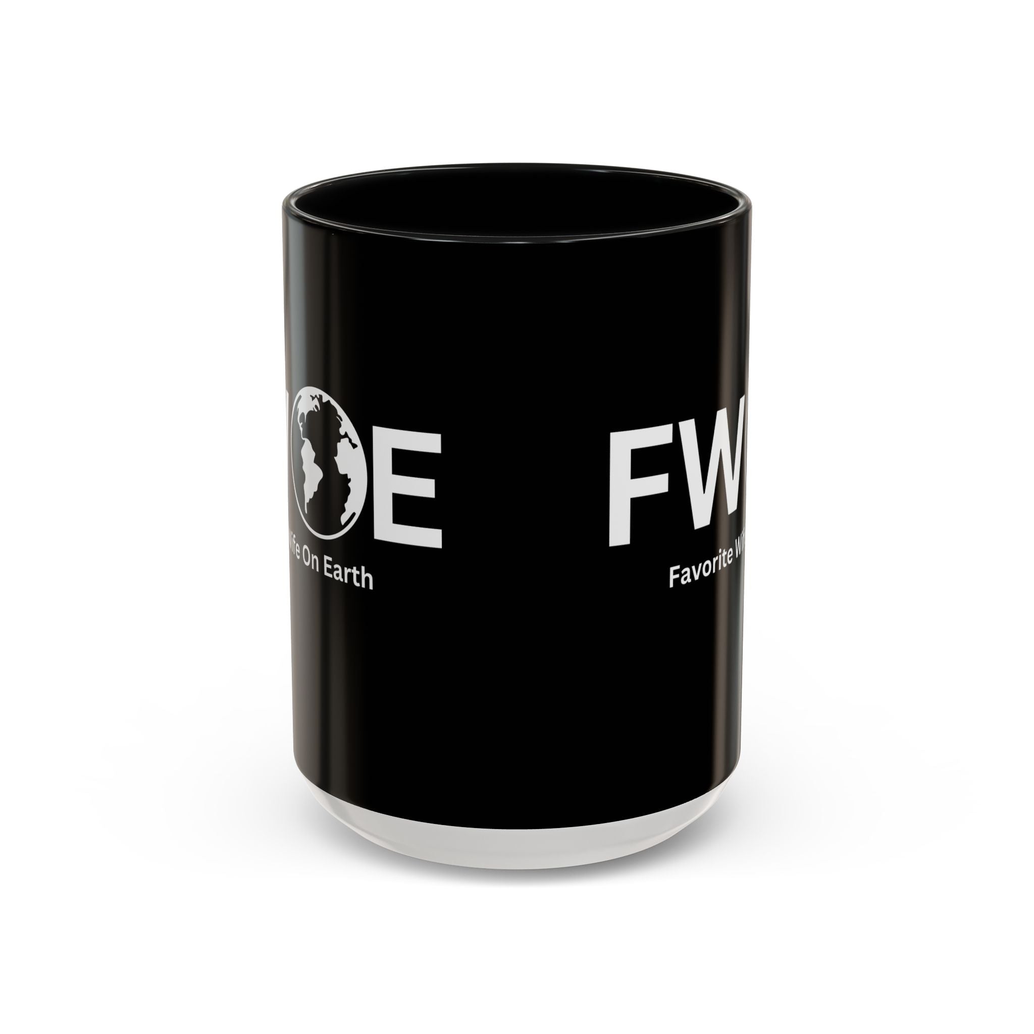 Favorite Wife On Earth (FWOE) Accent Coffee Mug (11oz, 15oz)