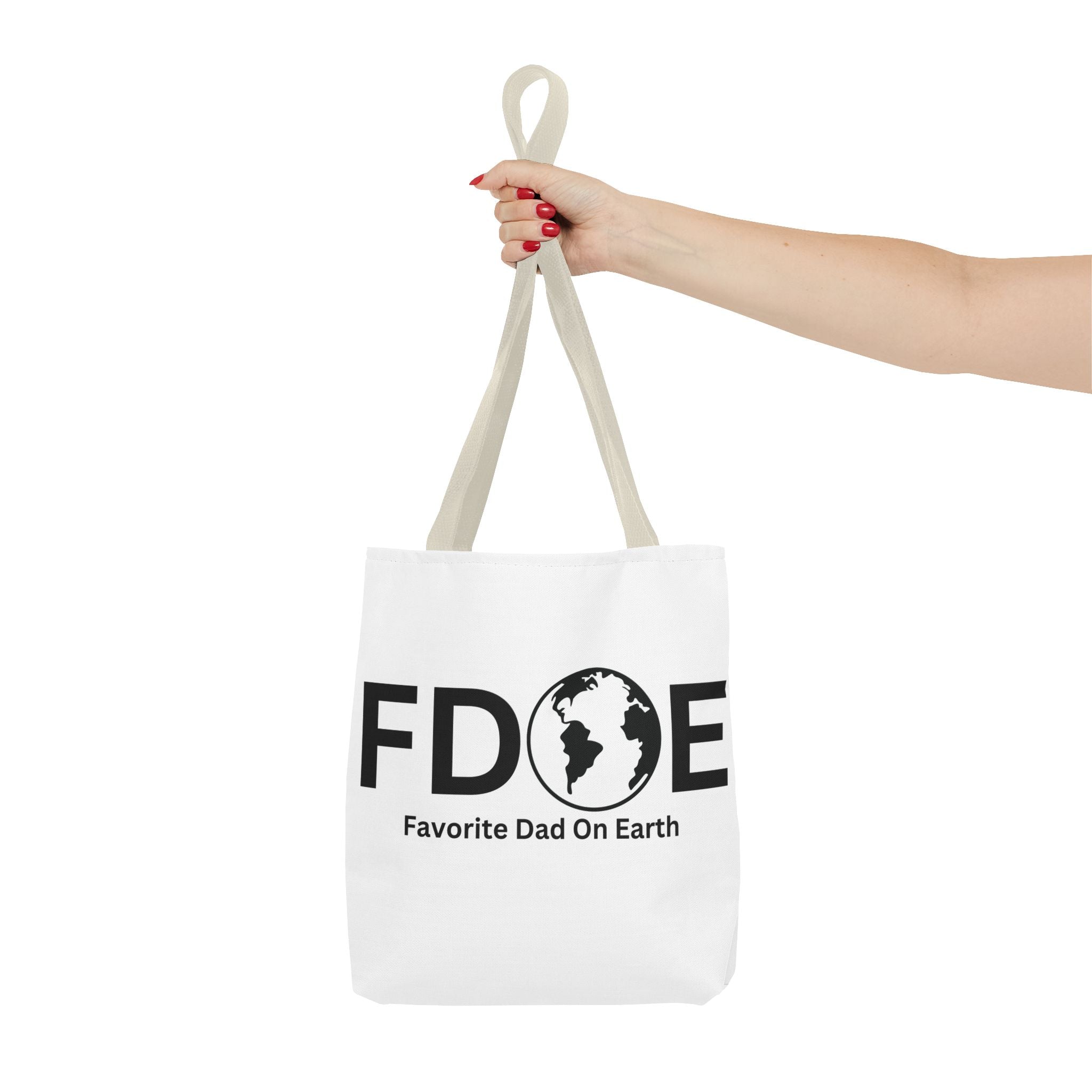 Favorite Dad On Earth (FDOE) Tote Bag- Custom Printed Stylish and Functional Tote