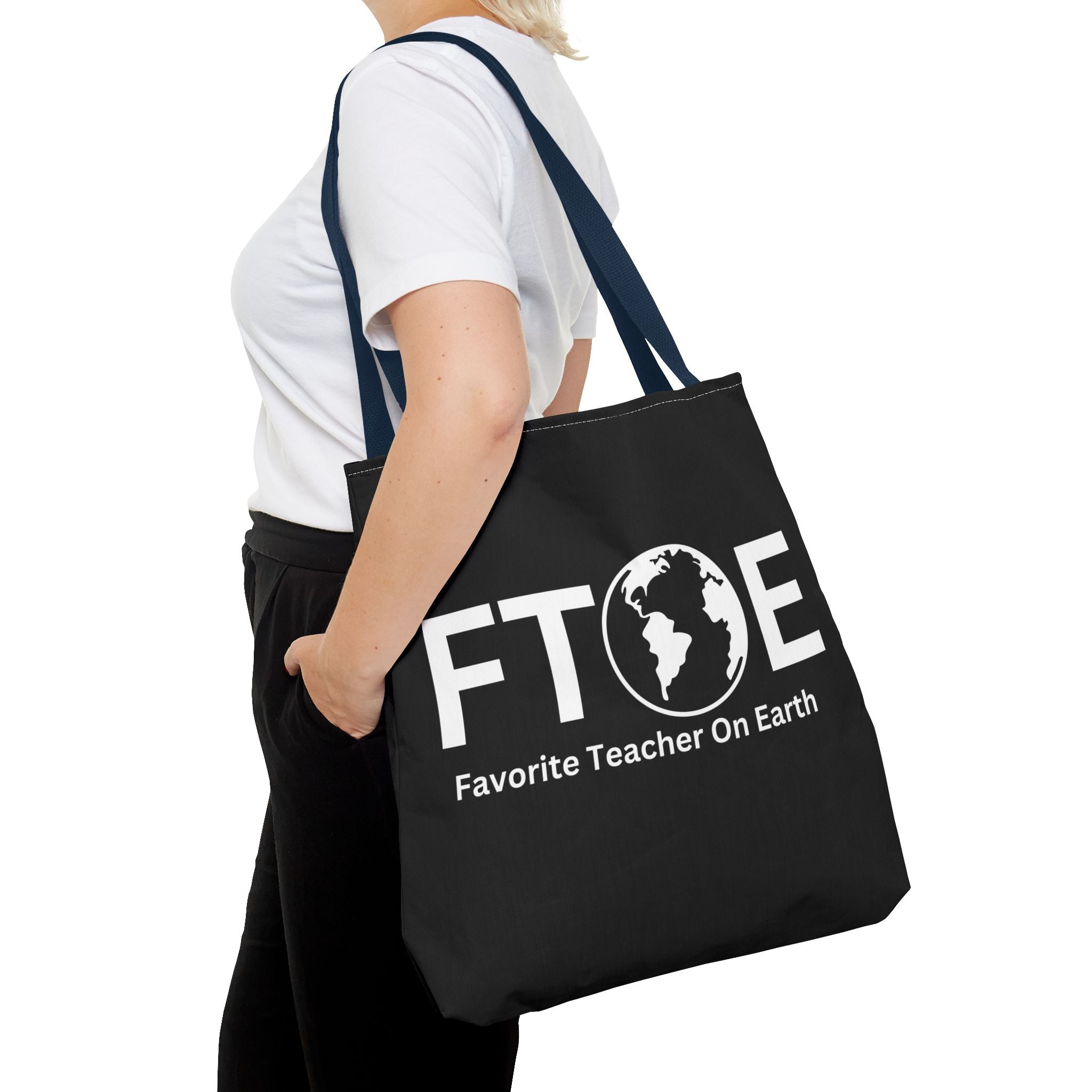Favorite Teacher On Earth (FTOE) Tote Bag - Custom Printed Stylish and Functional Tote