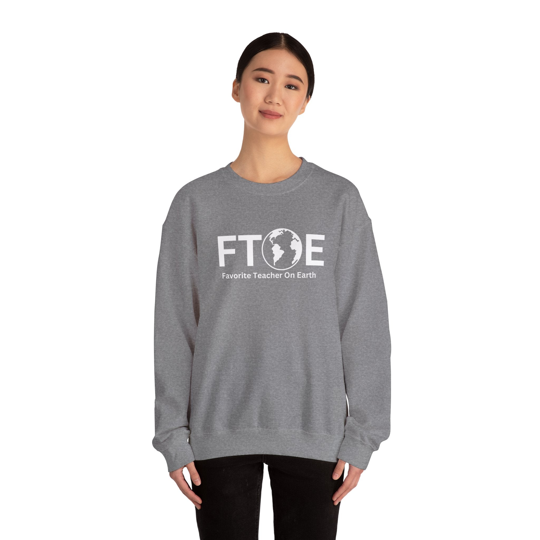Favorite Teacher On Earth (FTOE) - Unisex Heavy Blend Crewneck Sweatshirt