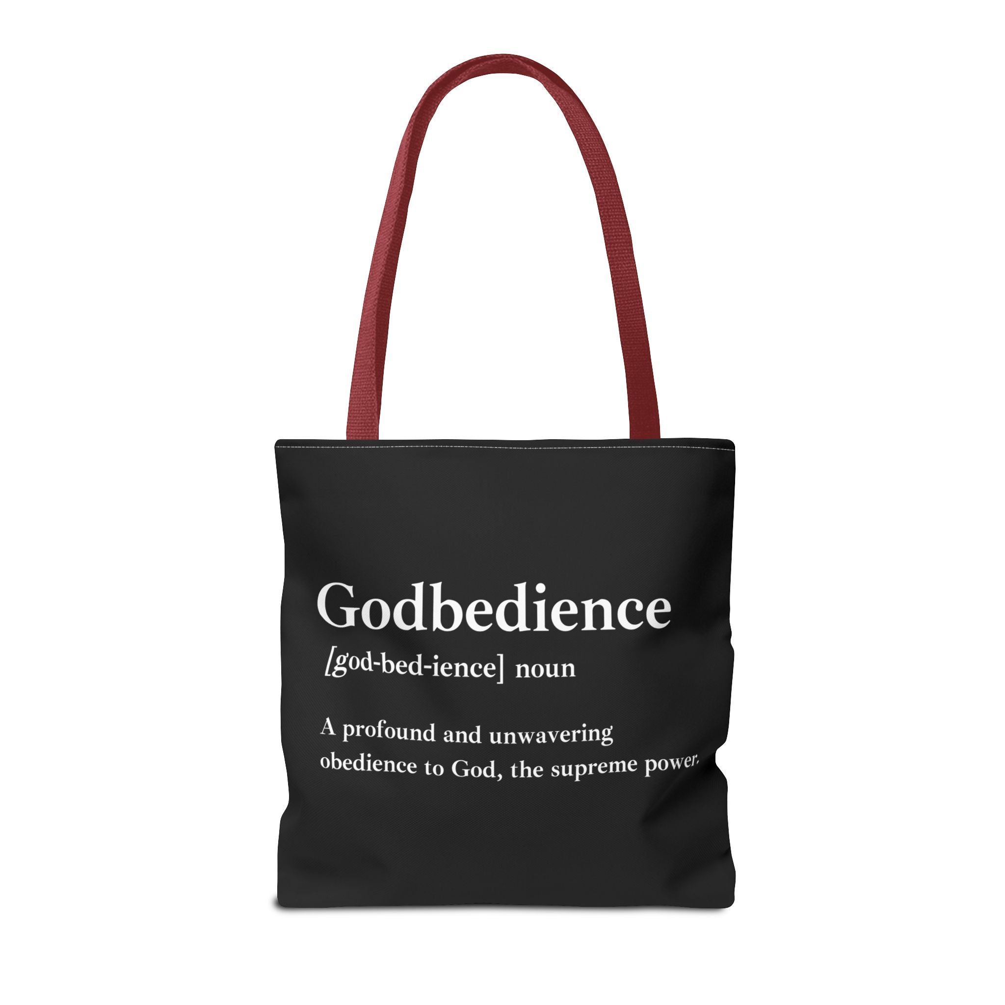 Godbedience Tote Bag - Custom Printed Stylish and Functional Tote
