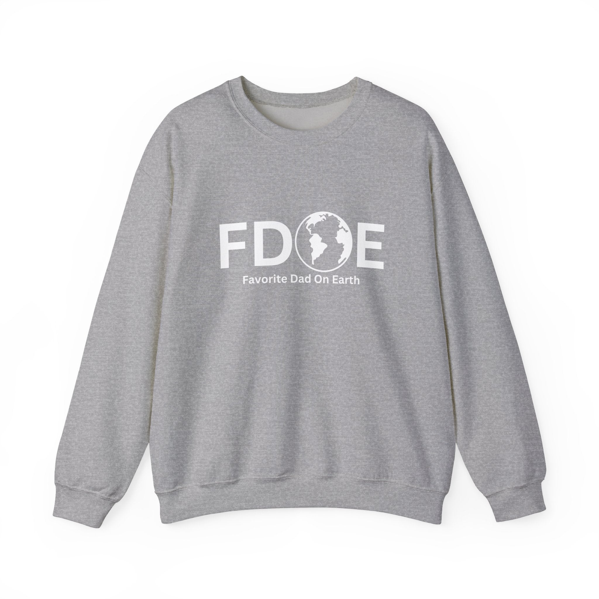 Favorite Dad on Earth Crewneck Sweatshirt - (FDOE) Logo Sweatshirt for Me