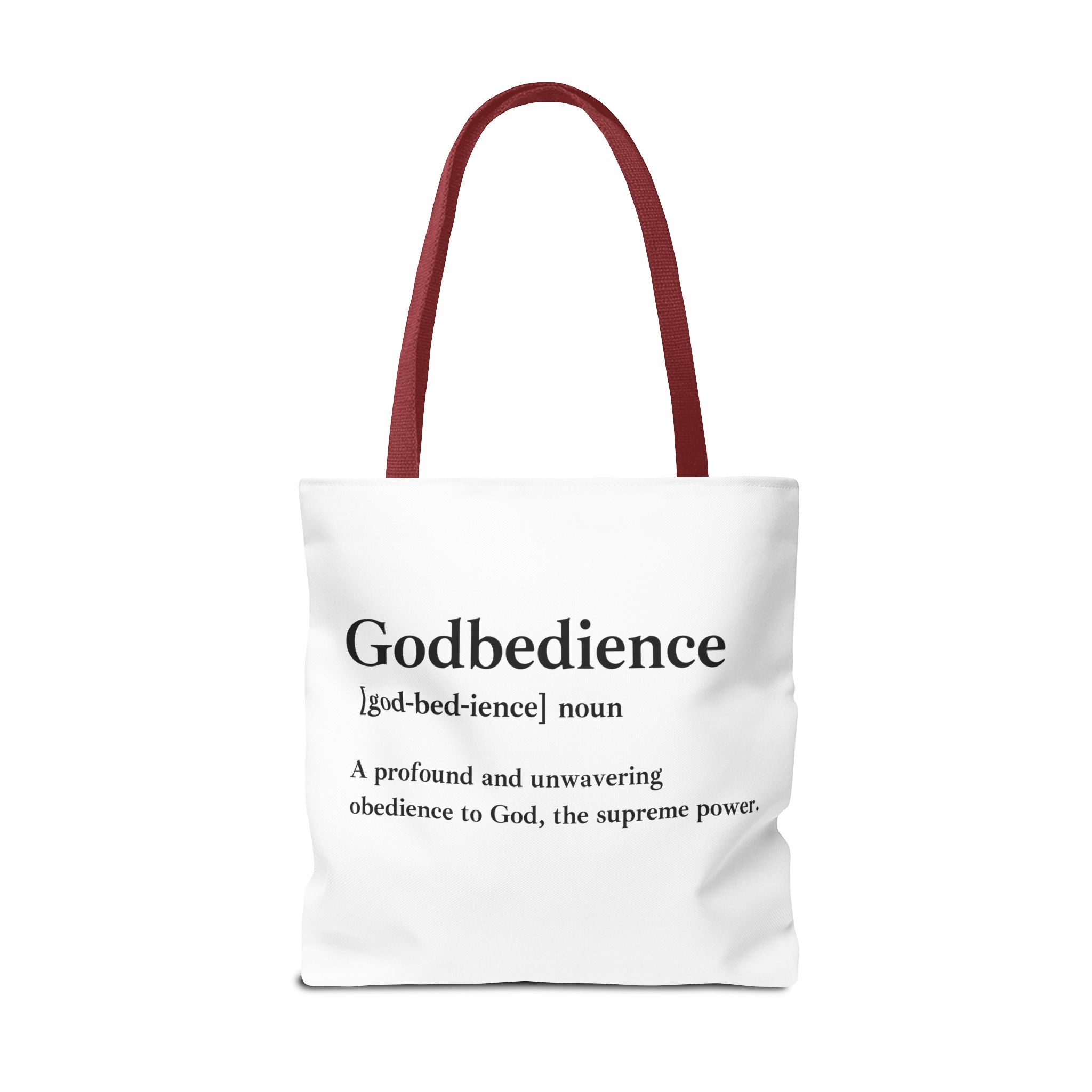 Godbedience Tote Bag - Custom Printed Stylish and Functional Tote