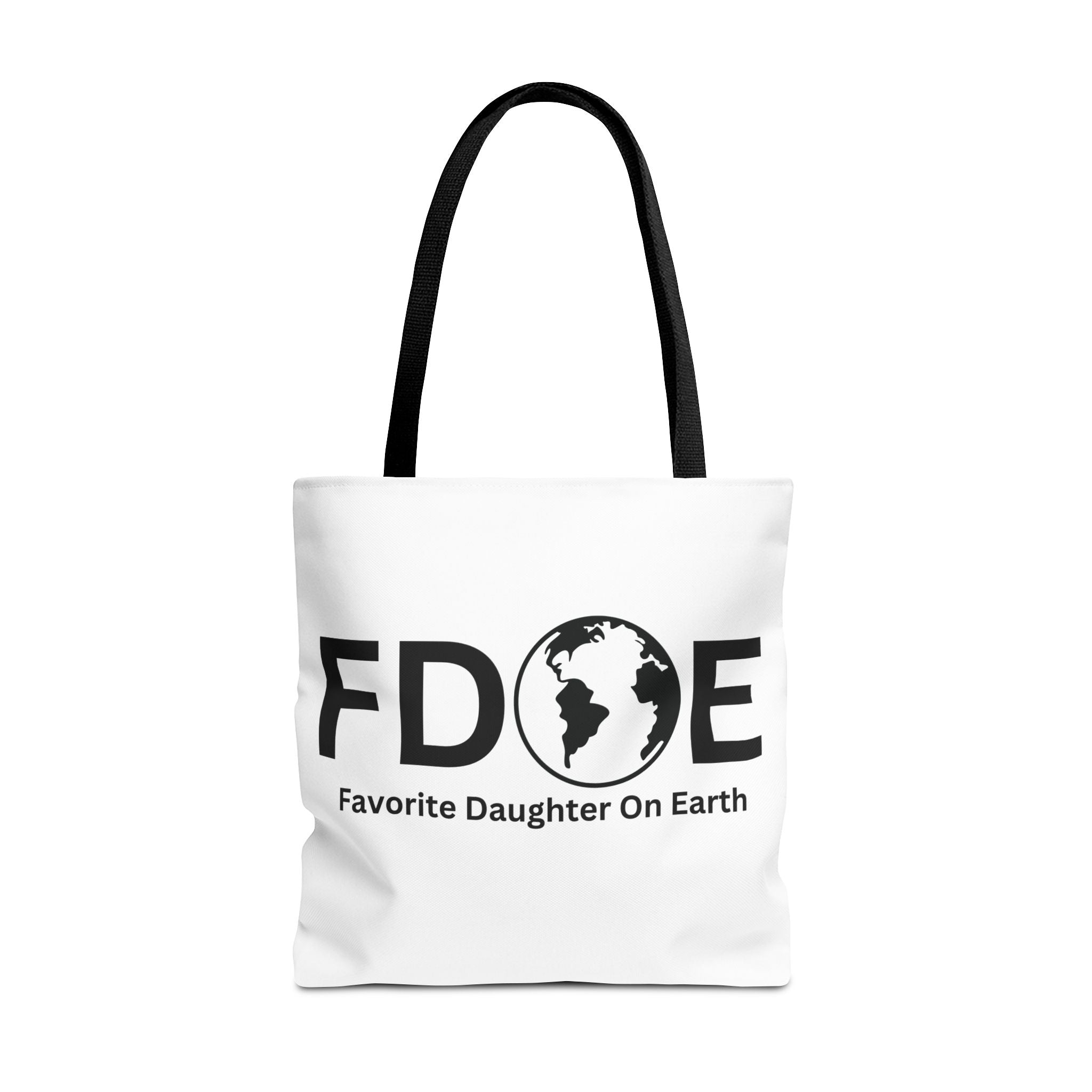 Favorite Daughter On Earth (FDOE) Tote Bag - Custom Printed Stylish and Functional Tote