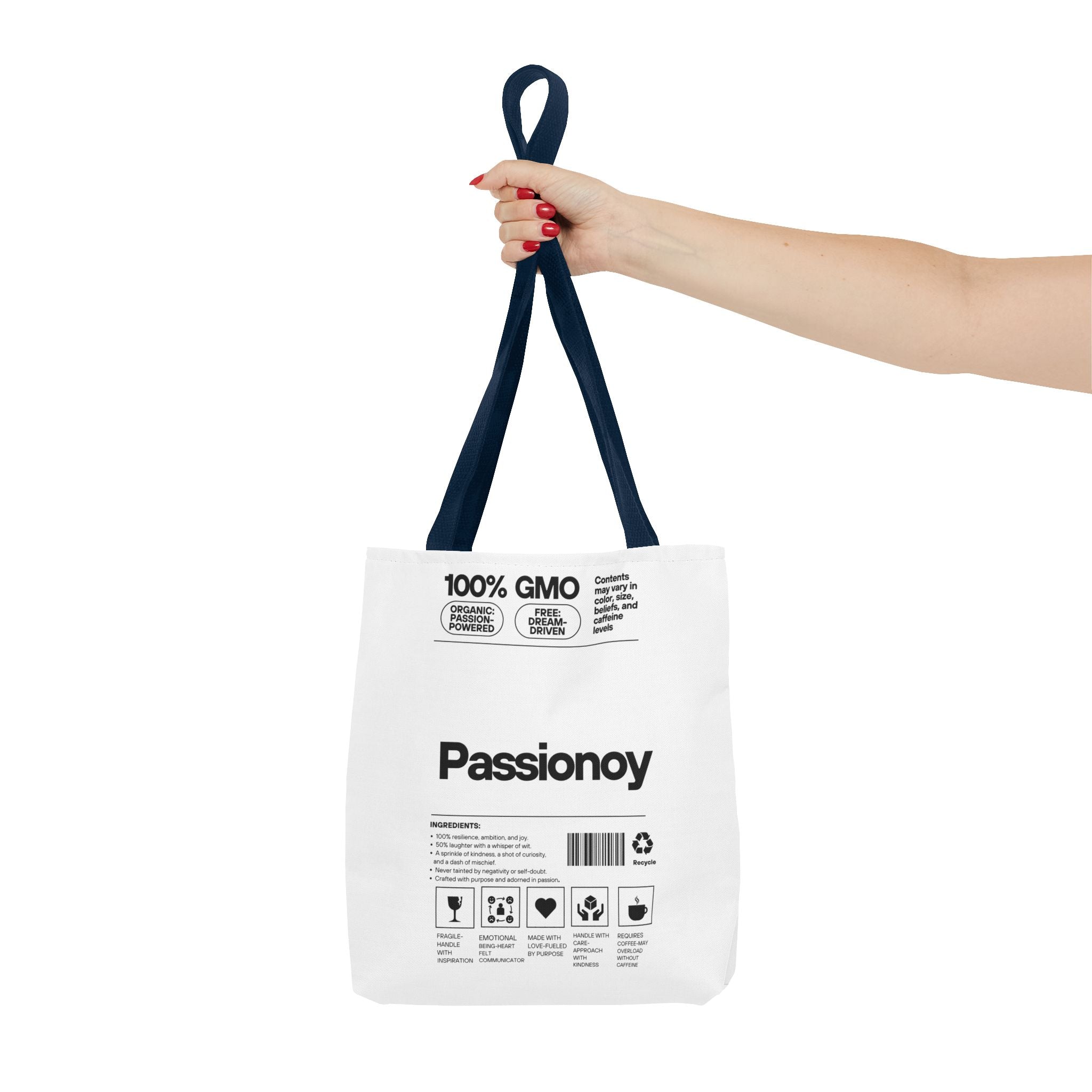 Passionoy Label Tote Bag - Custom Printed Stylish and Functional Tote