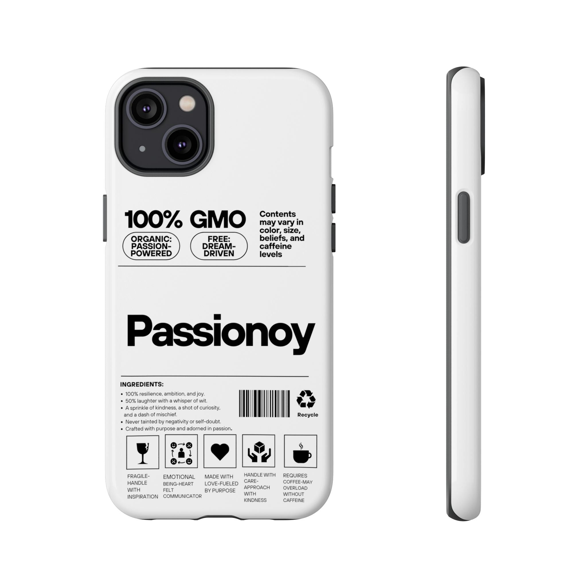 Passionoy Label Tough Cases - Custom Protective Phone Cases for iPhone, Samsung Galaxy, and Google Pixel