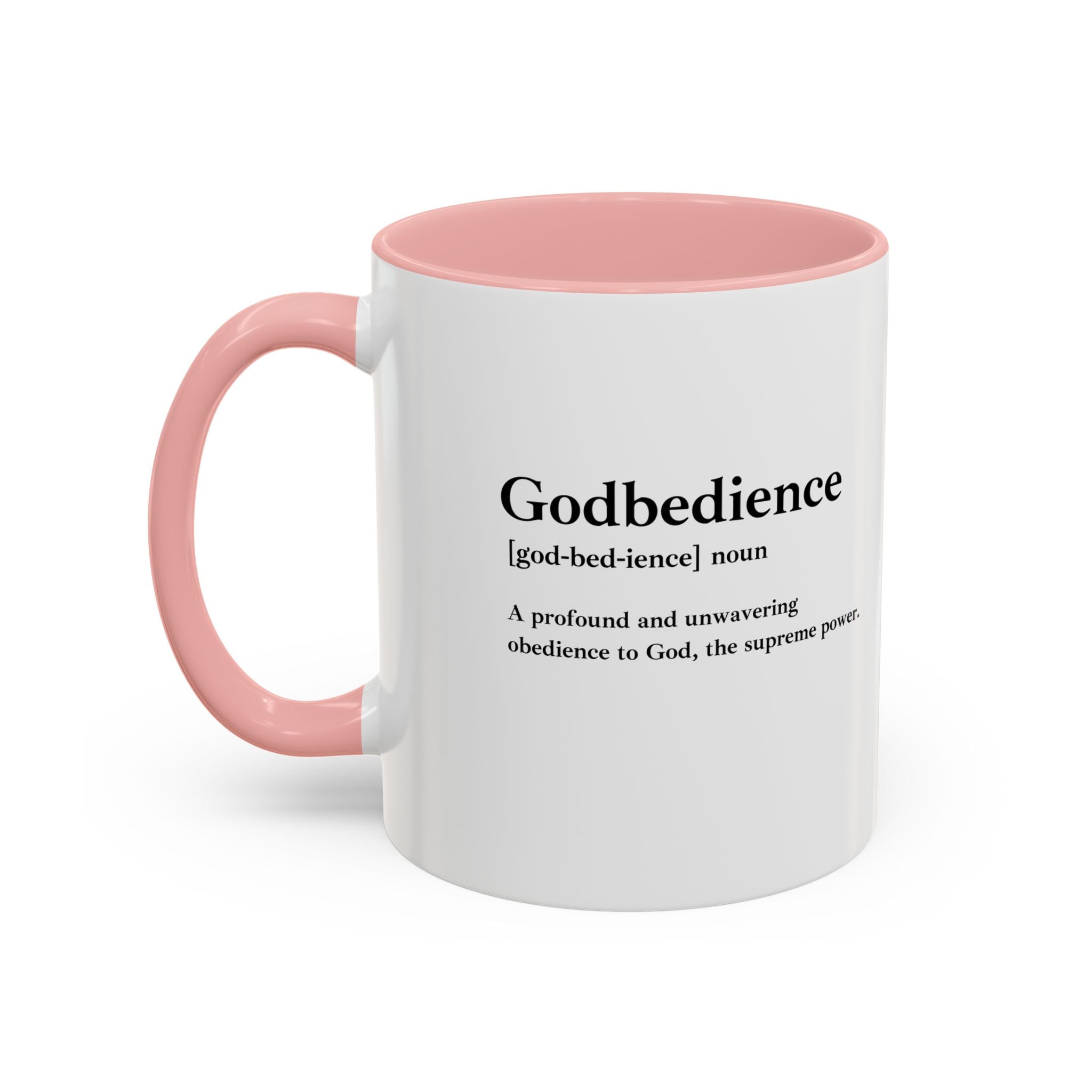 Godbedience Accent Coffee Mug (11, 15oz)