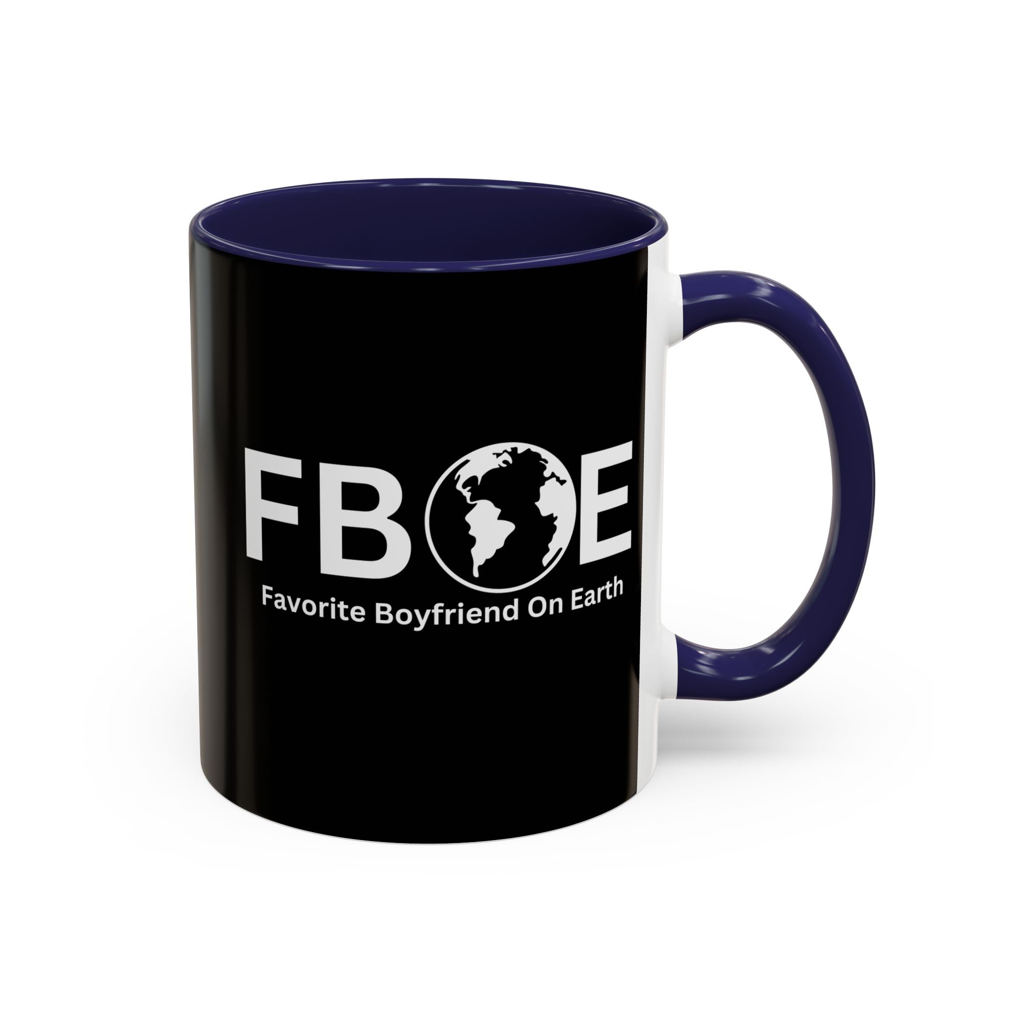 Favorite Boyfriend On Earth (FBOE) Accent Coffee Mug (11oz, 15oz)