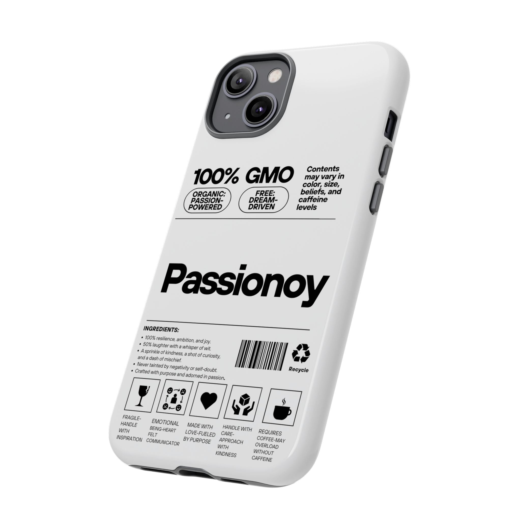 Passionoy Label Tough Cases - Custom Protective Phone Cases for iPhone, Samsung Galaxy, and Google Pixel