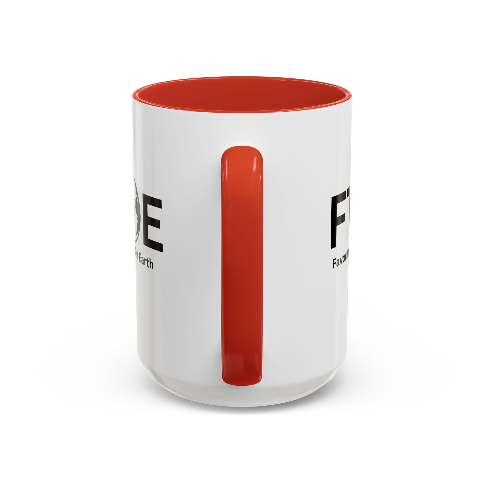 Favorite Teacher On Earth (FTOE) Accent Coffee Mug (11oz, 15oz)