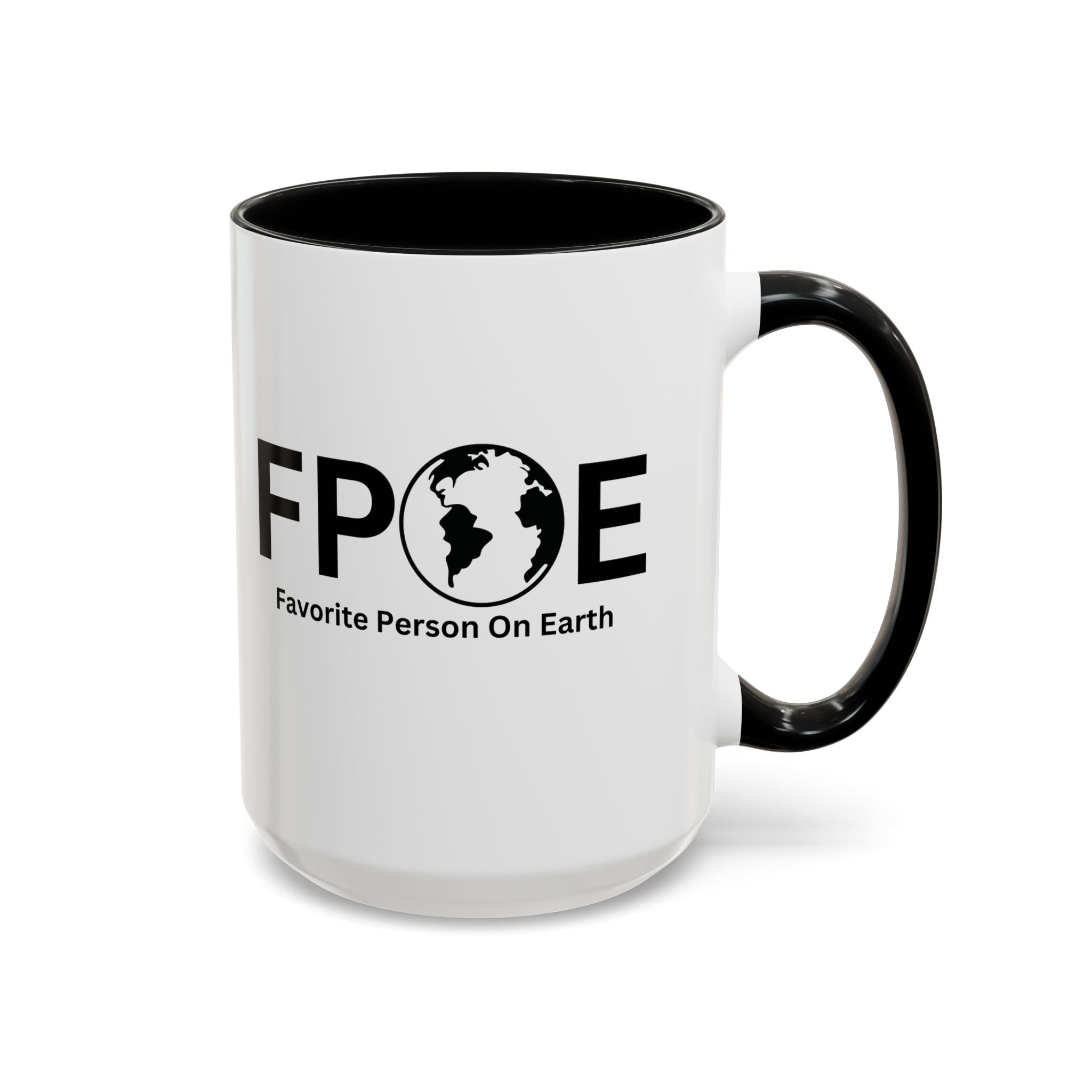 Favorite Person On Earth (FPOE) Accent Coffee Mug (11oz, 15oz)