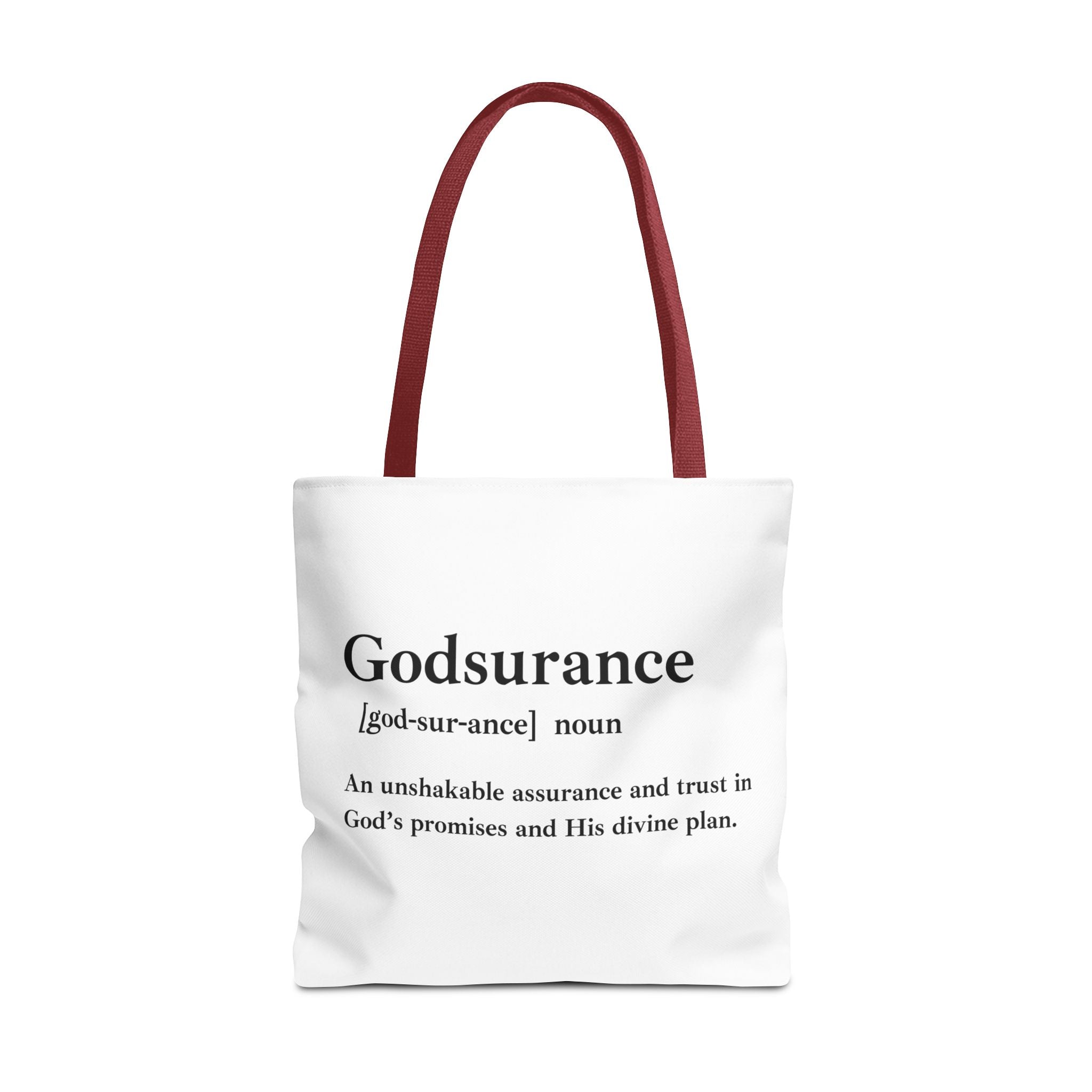 Godsurance Tote Bag - Custom Printed Stylish and Functional Tote