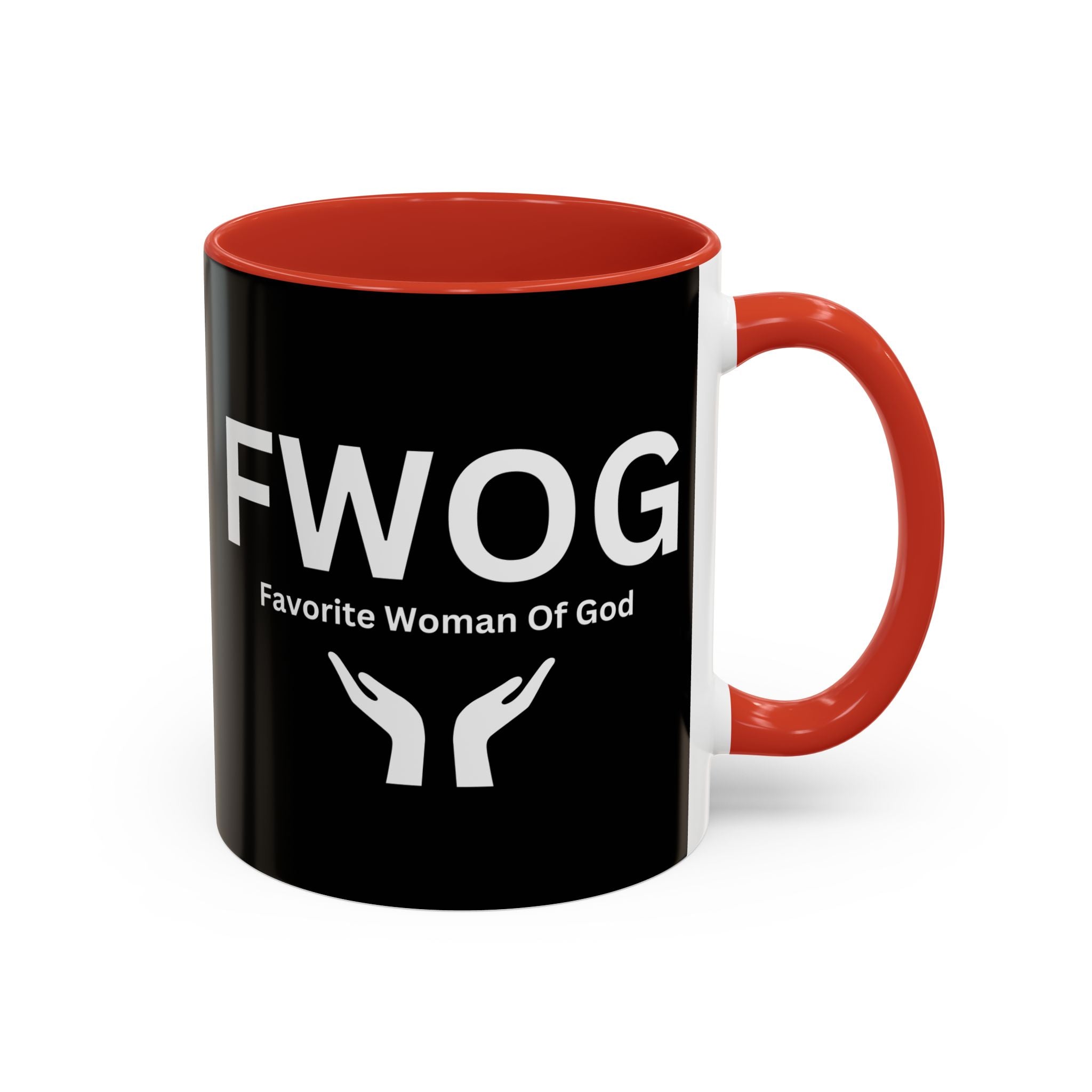 Favorite Woman of God (FWOG) Accent Coffee Mug (11oz, 15oz)