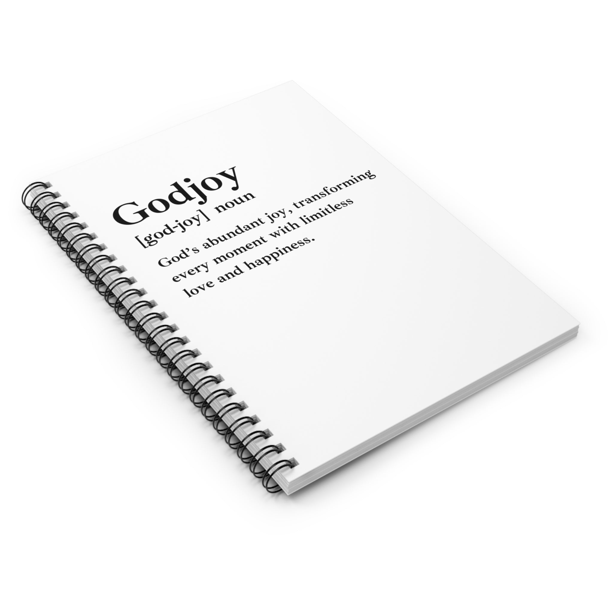 Godjoy Spiral Notebook - 118 Page Ruled Line Notebook for Everyday Use