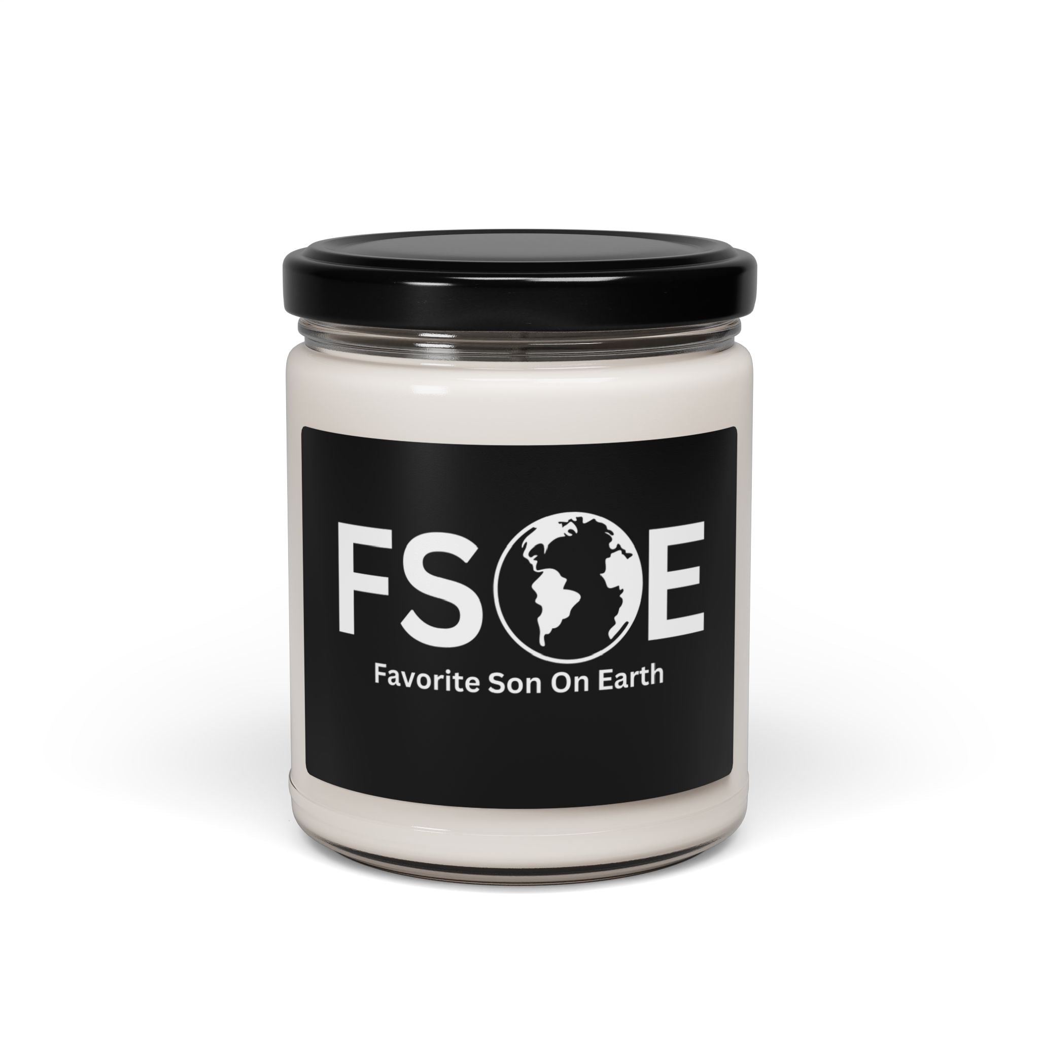 Favorite Son On Earth (FSOE) Scented Soy Candle - 9oz Natural Wax Candle with Custom Label
