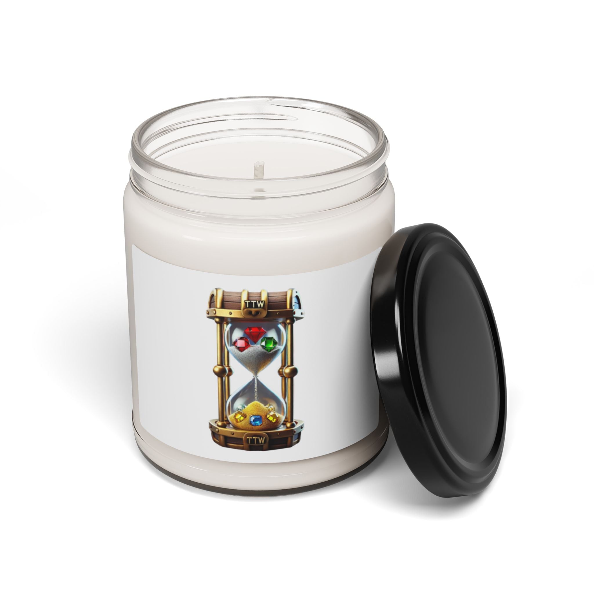 Treasure The Wait Logo Scented Soy Candle - 9oz Natural Wax Candle with Custom Label