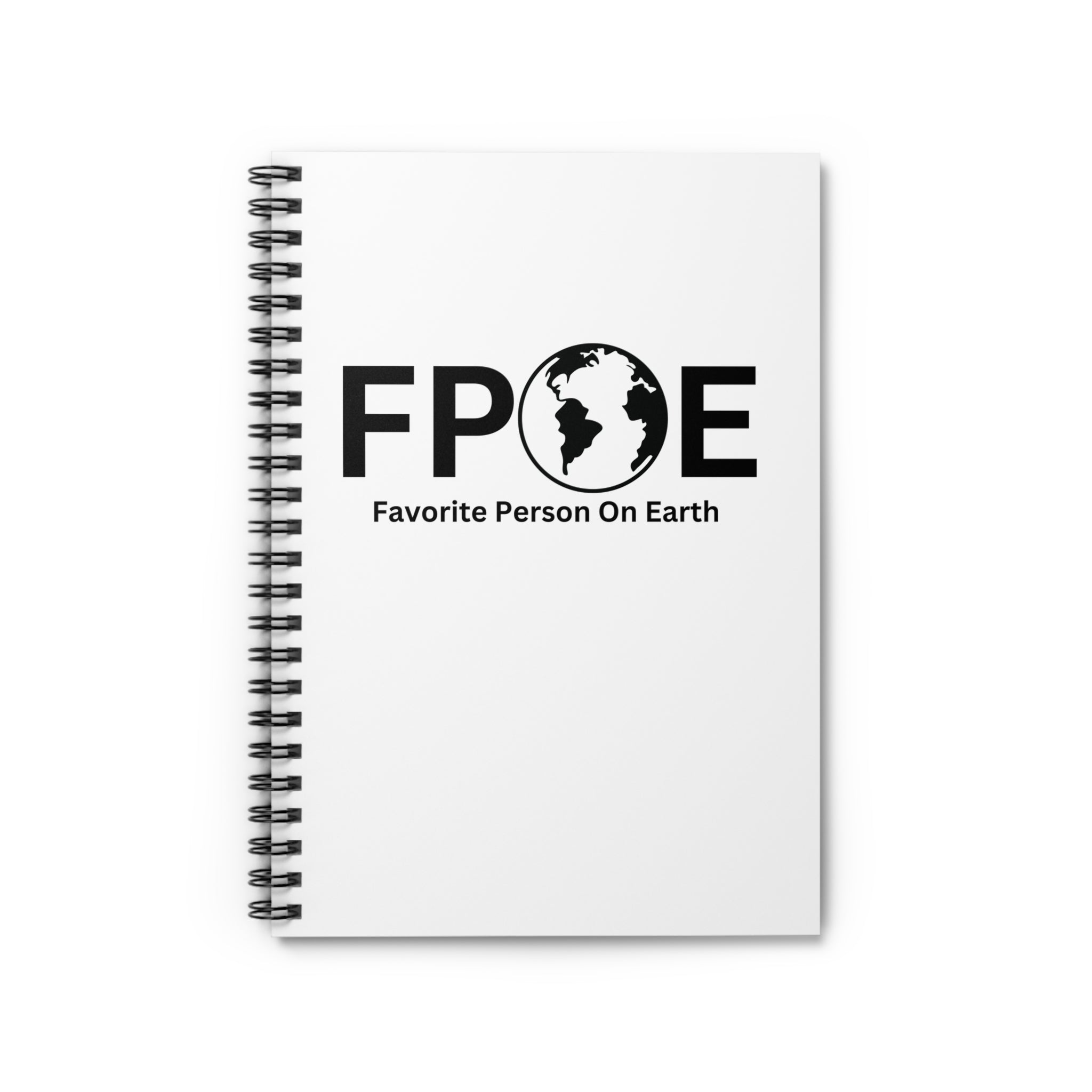 Favorite Person On Earth (FPOE) Spiral Notebook - 118 Page Ruled Line Notebook for Everyday Use