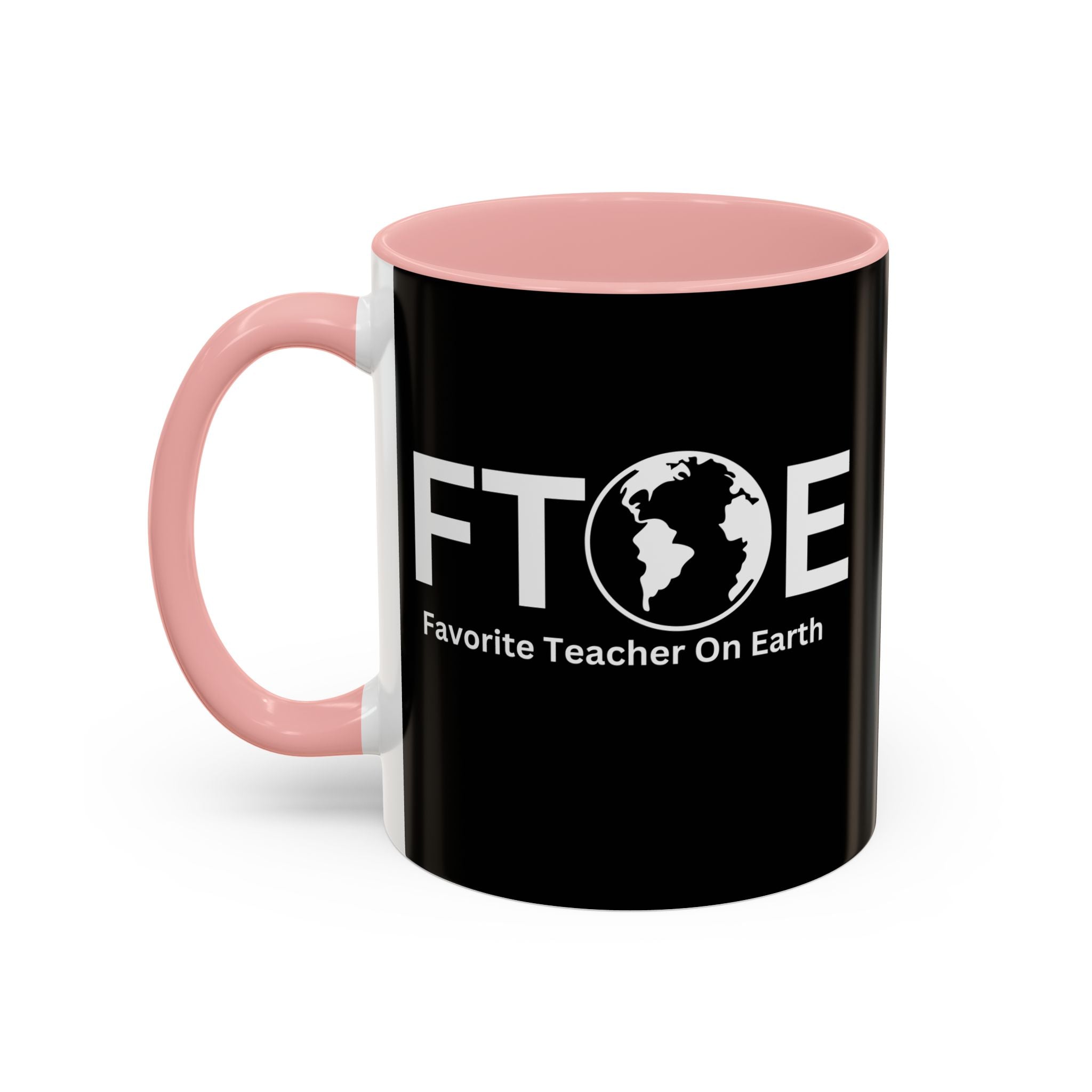 Favorite Teacher On Earth (FTOE) Accent Coffee Mug (11oz, 15oz)