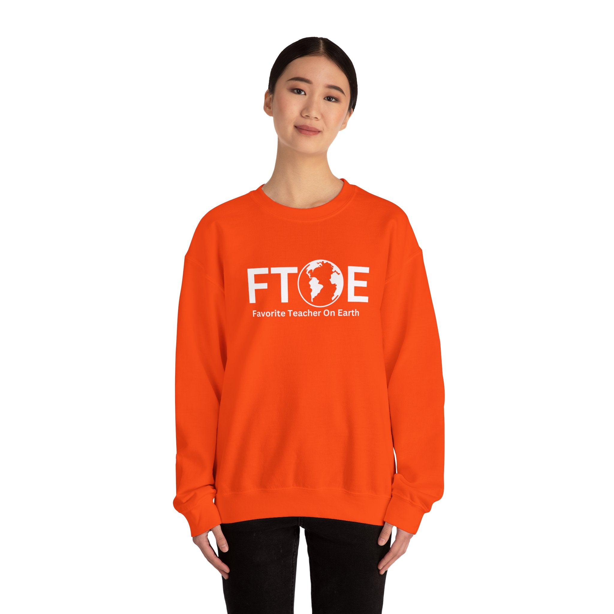 Favorite Teacher On Earth (FTOE) - Unisex Heavy Blend Crewneck Sweatshirt