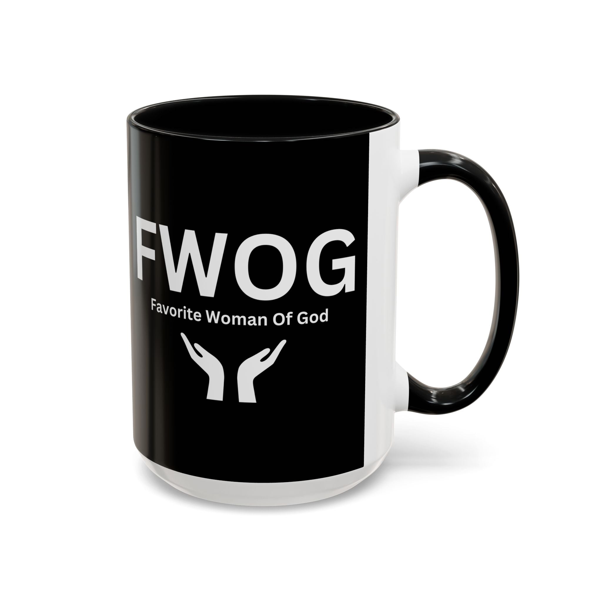 Favorite Woman of God (FWOG) Accent Coffee Mug (11oz, 15oz)