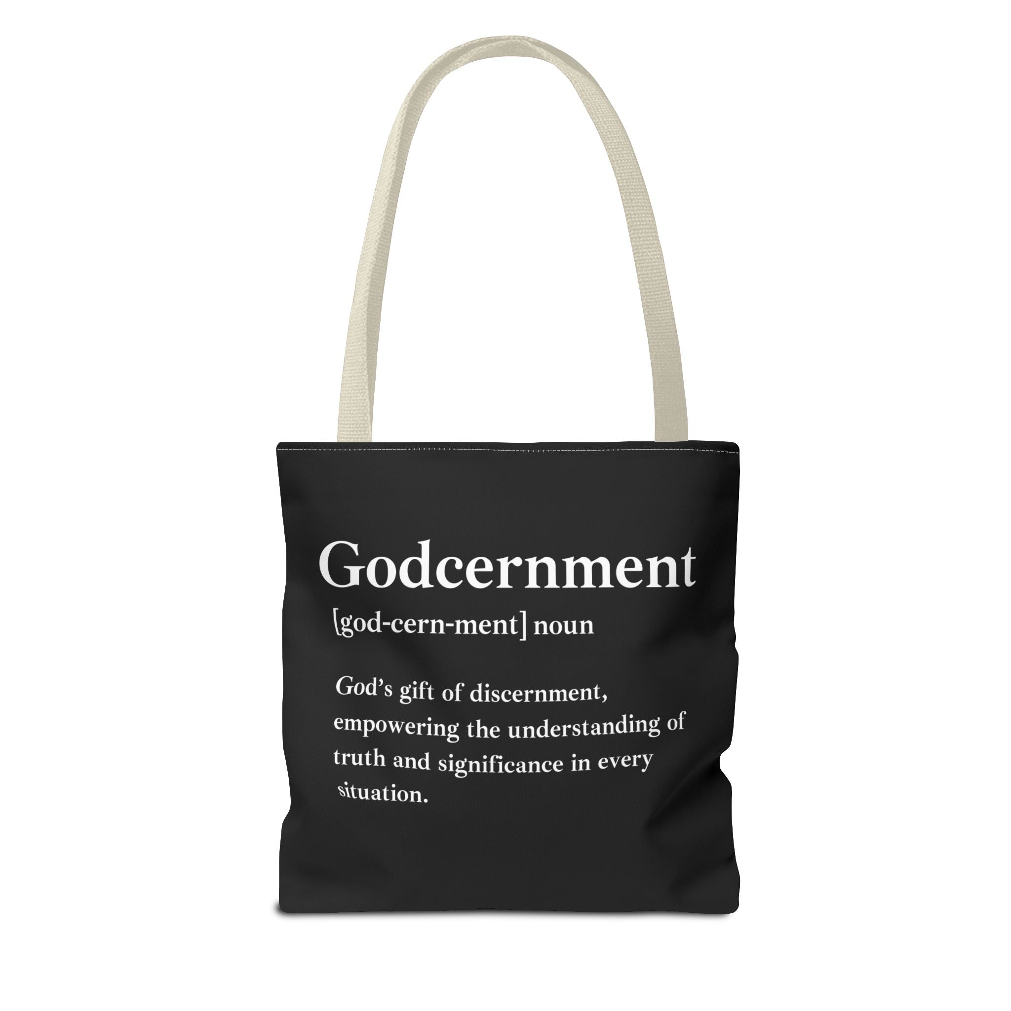 Godcernment Tote Bag - Custom Printed Stylish and Functional Tote