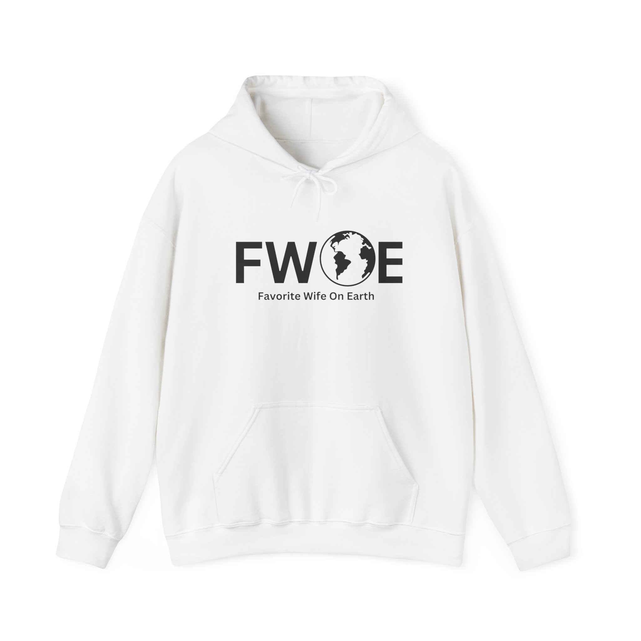 Favorite Wife On Earth (FWOE) Hooded Sweatshirt - Cozy and Stylish Hoodie for Cold Days