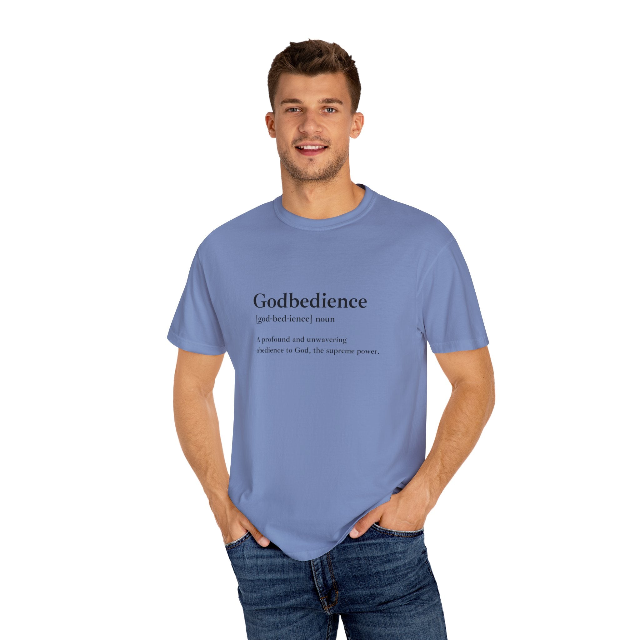 Godbedience Garment-Dyed T-Shirt | Comfort Colors 1717 | Soft-Washed & Customizable