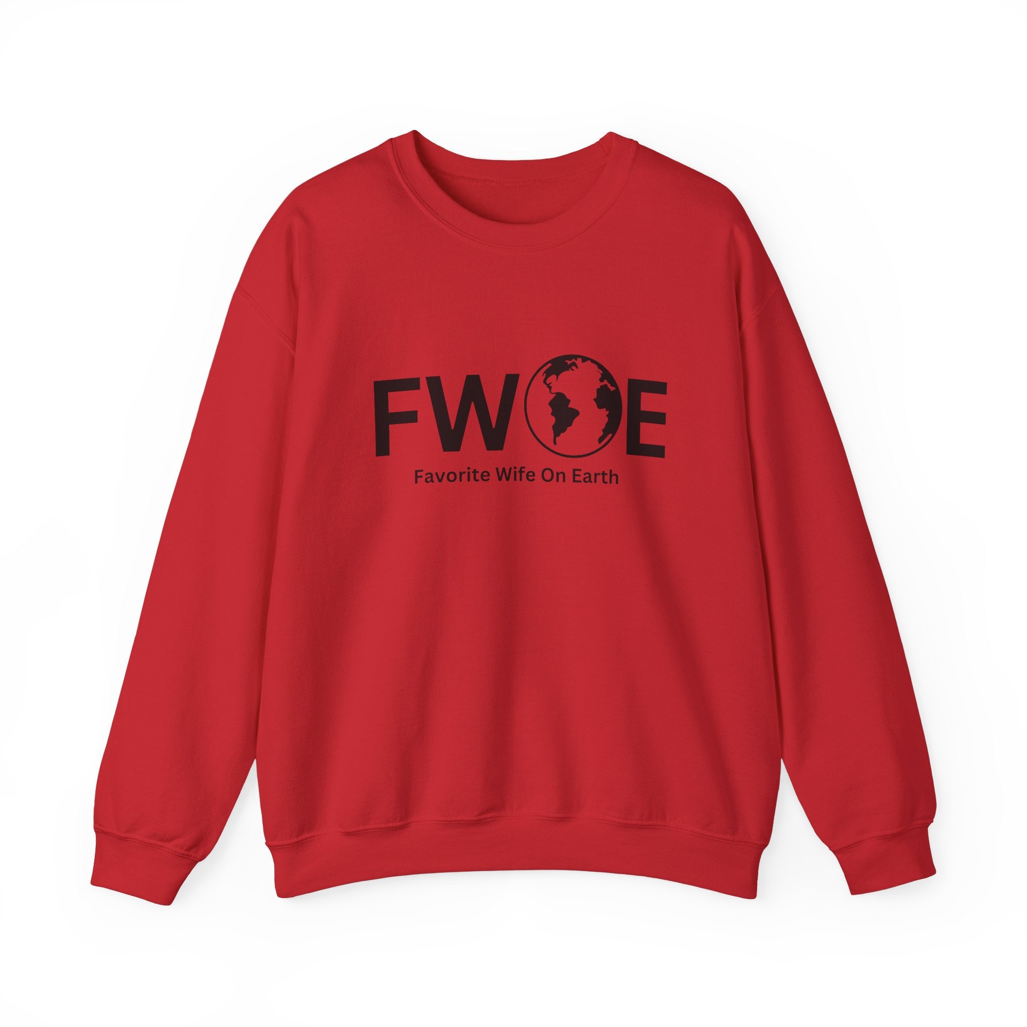 Favorite Wife On Earth (FWOE) Crewneck Sweatshirt - Cozy and Stylish Hoodie for Cold Days