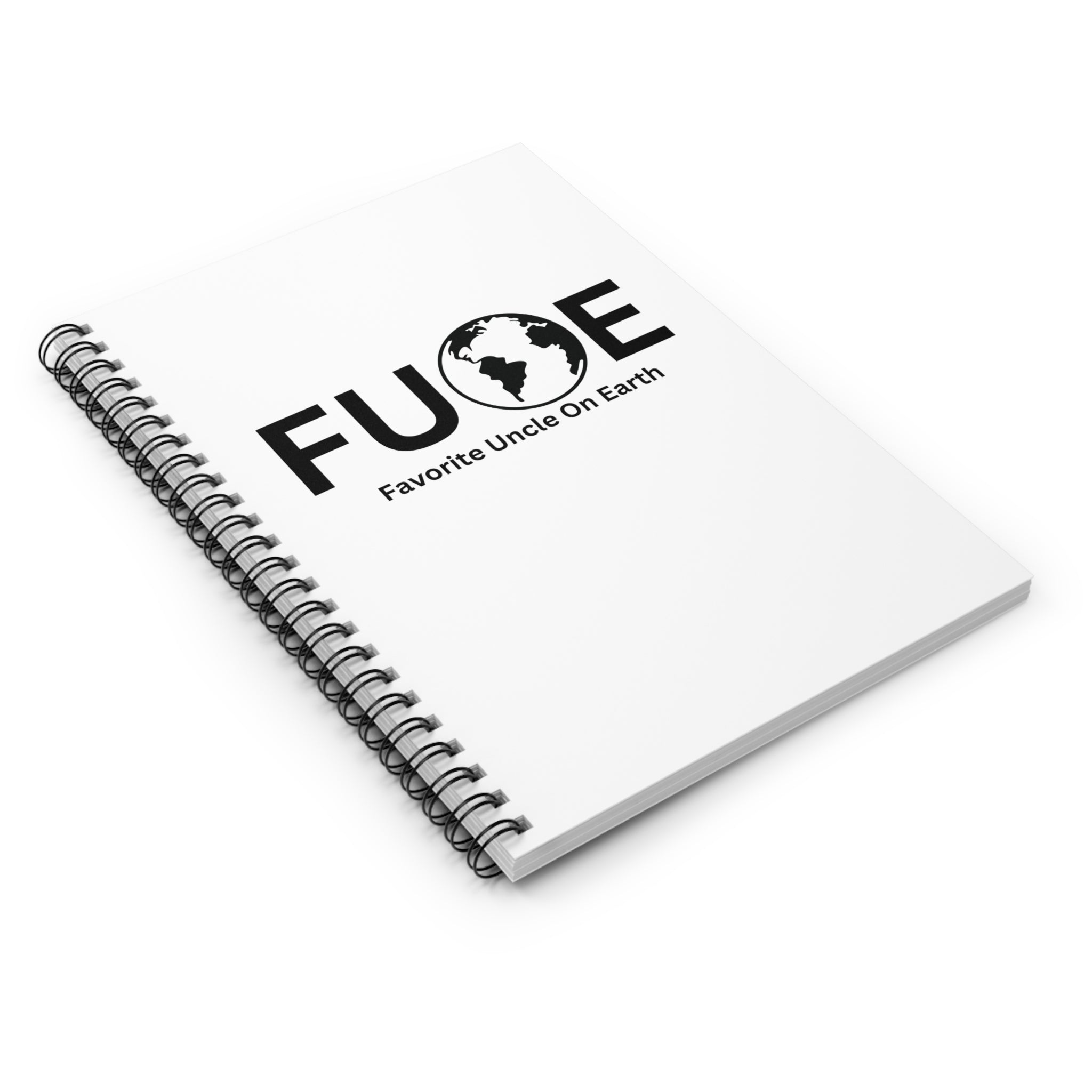 Favorite Uncle On Earth (FUOE) Spiral Notebook - 118 Page Ruled Line Notebook for Everyday Use