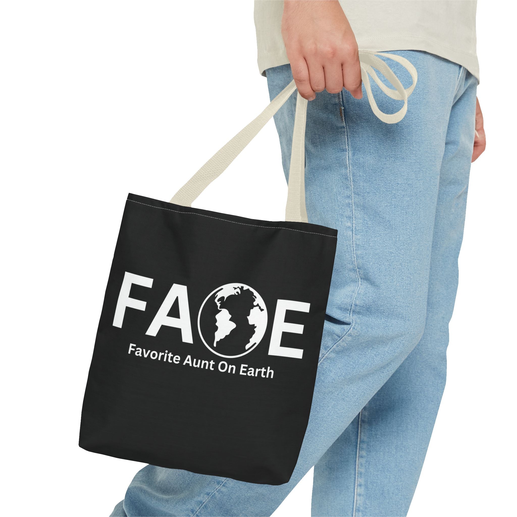 Favorite Aunt On Earth (FAOE) Tote Bag - Custom Printed Stylish and Functional Tote