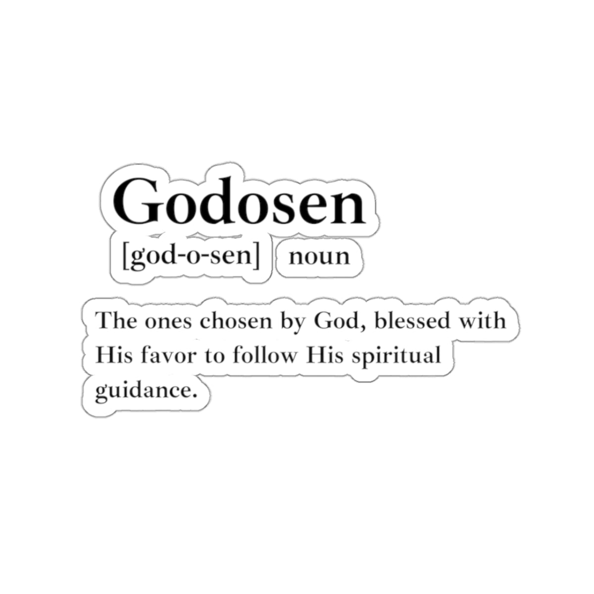 Godosen Kiss-Cut Stickers - Custom Vinyl Stickers for Creative Decor