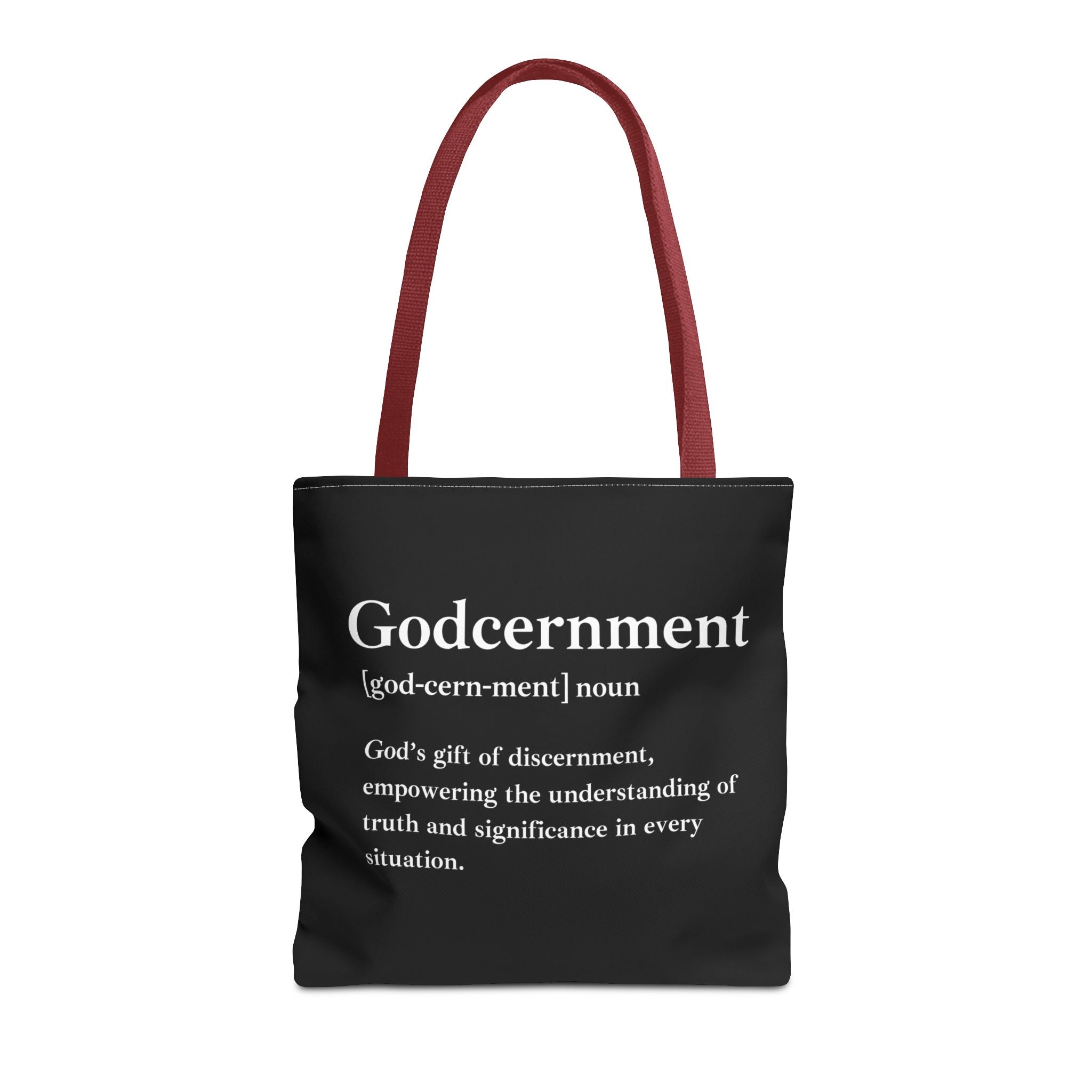 Godcernment Tote Bag - Custom Printed Stylish and Functional Tote