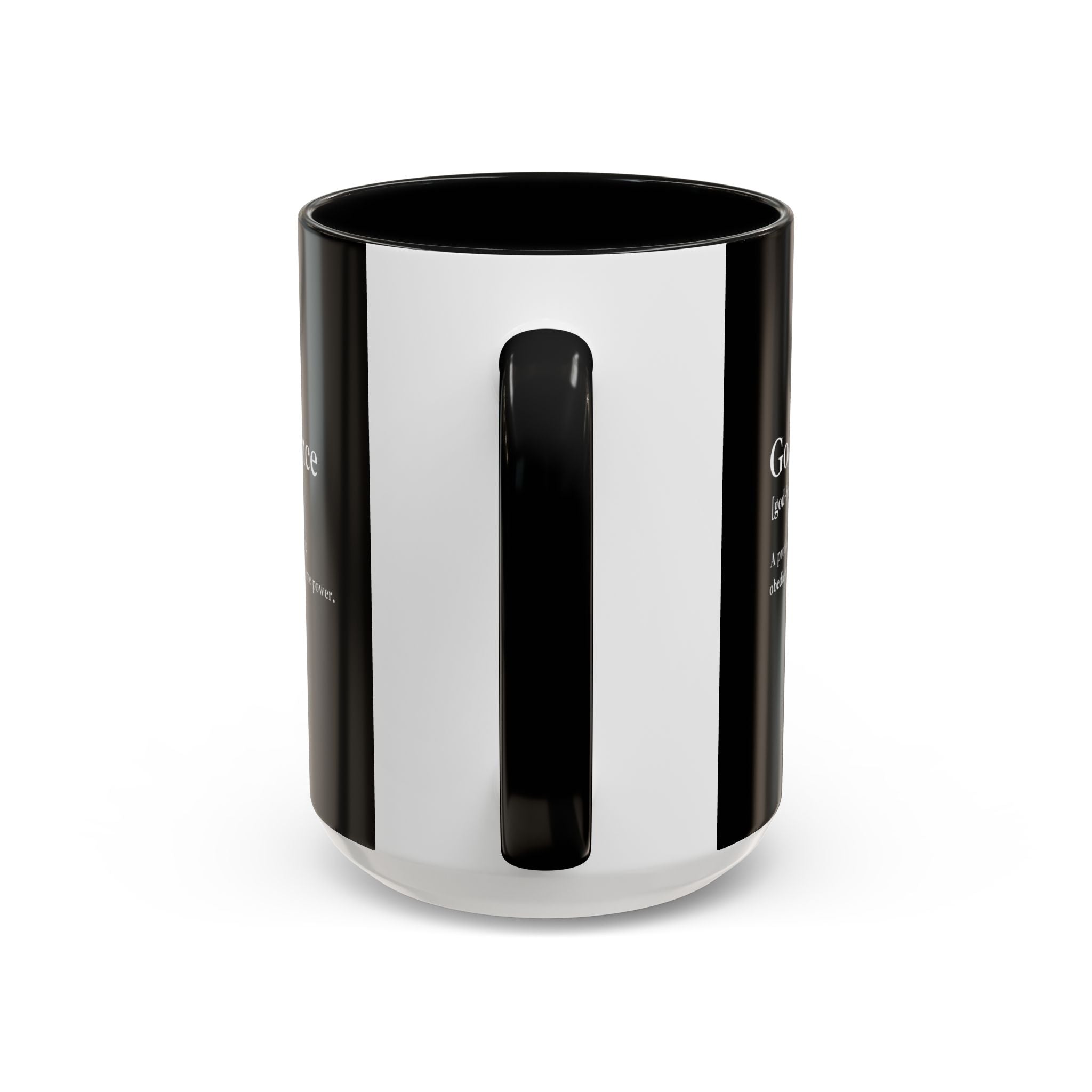 Godbedience Accent Coffee Mug (11, 15oz)