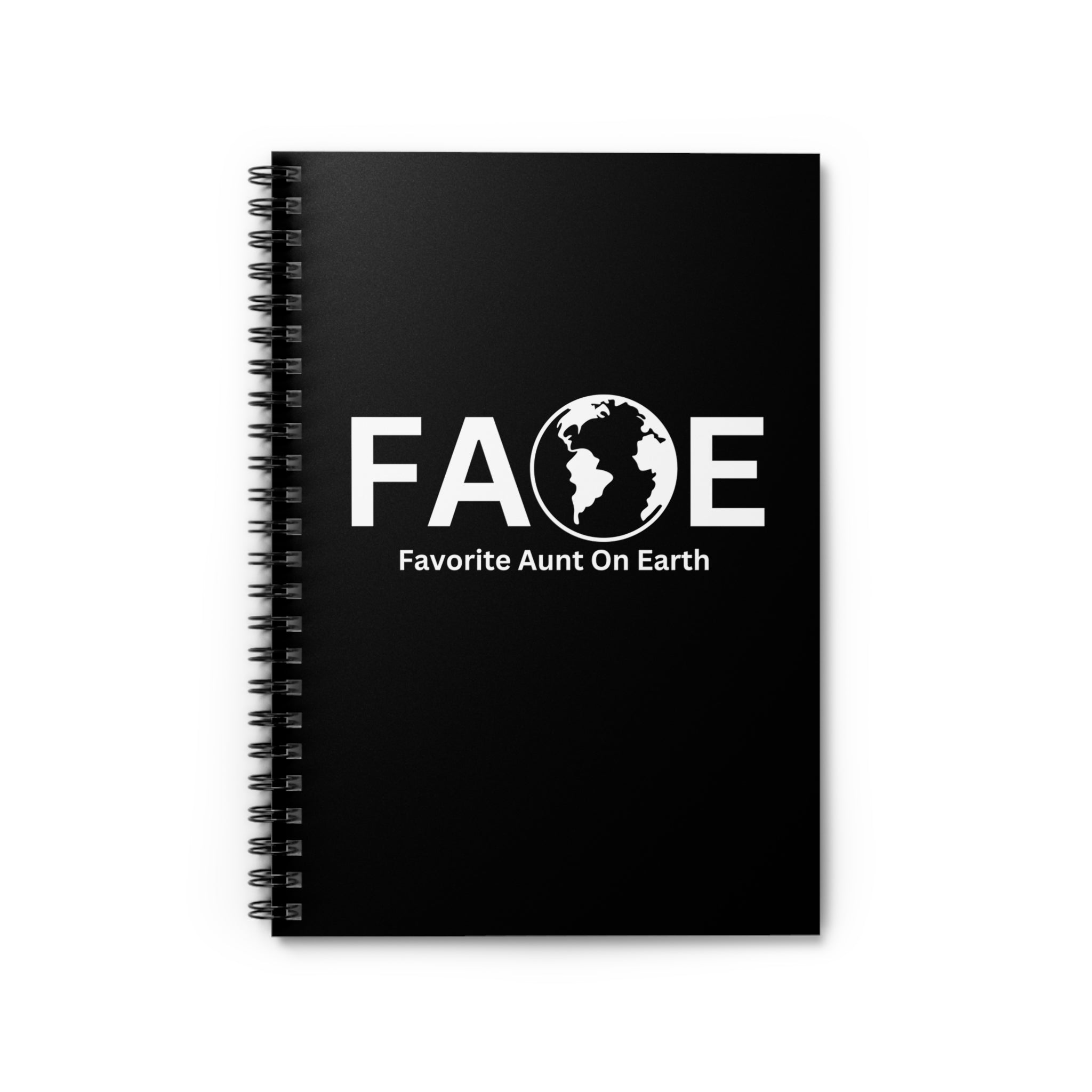 Favorite Aunt On Earth (FAOE) Spiral Notebook - 118 Page Ruled Line Notebook for Everyday Use