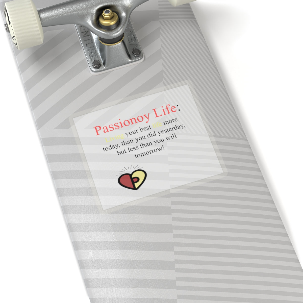 Passionoy Life Slogan Kiss-Cut Stickers - Custom Vinyl Stickers for Creative Decor