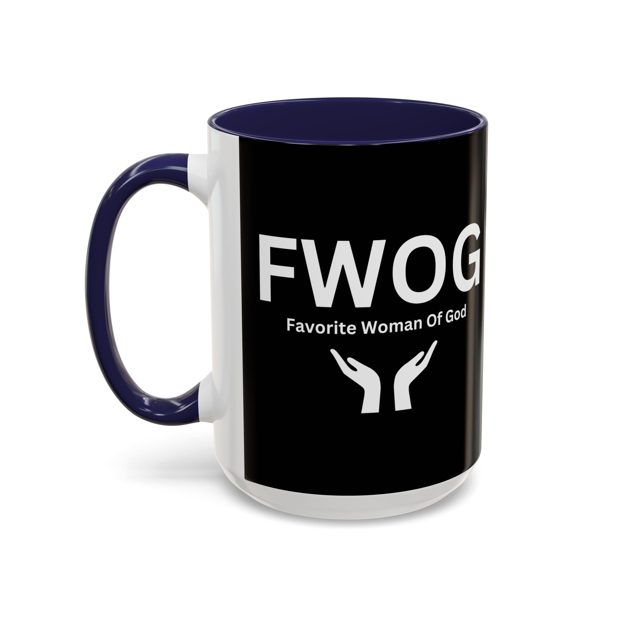 Favorite Woman of God (FWOG) Accent Coffee Mug (11oz, 15oz)