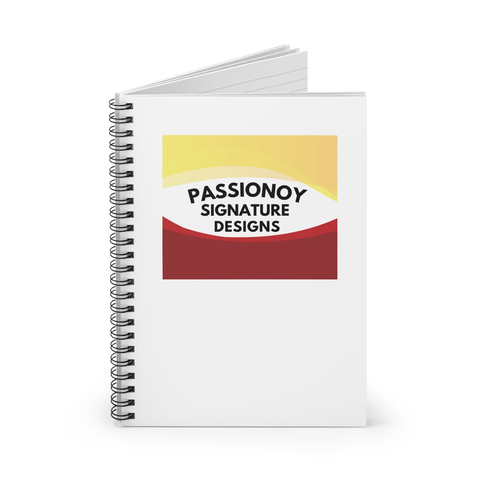 Passionoy Signature Designs-A1 Spiral Notebook - 118 Page Ruled Line Notebook for Everyday Use