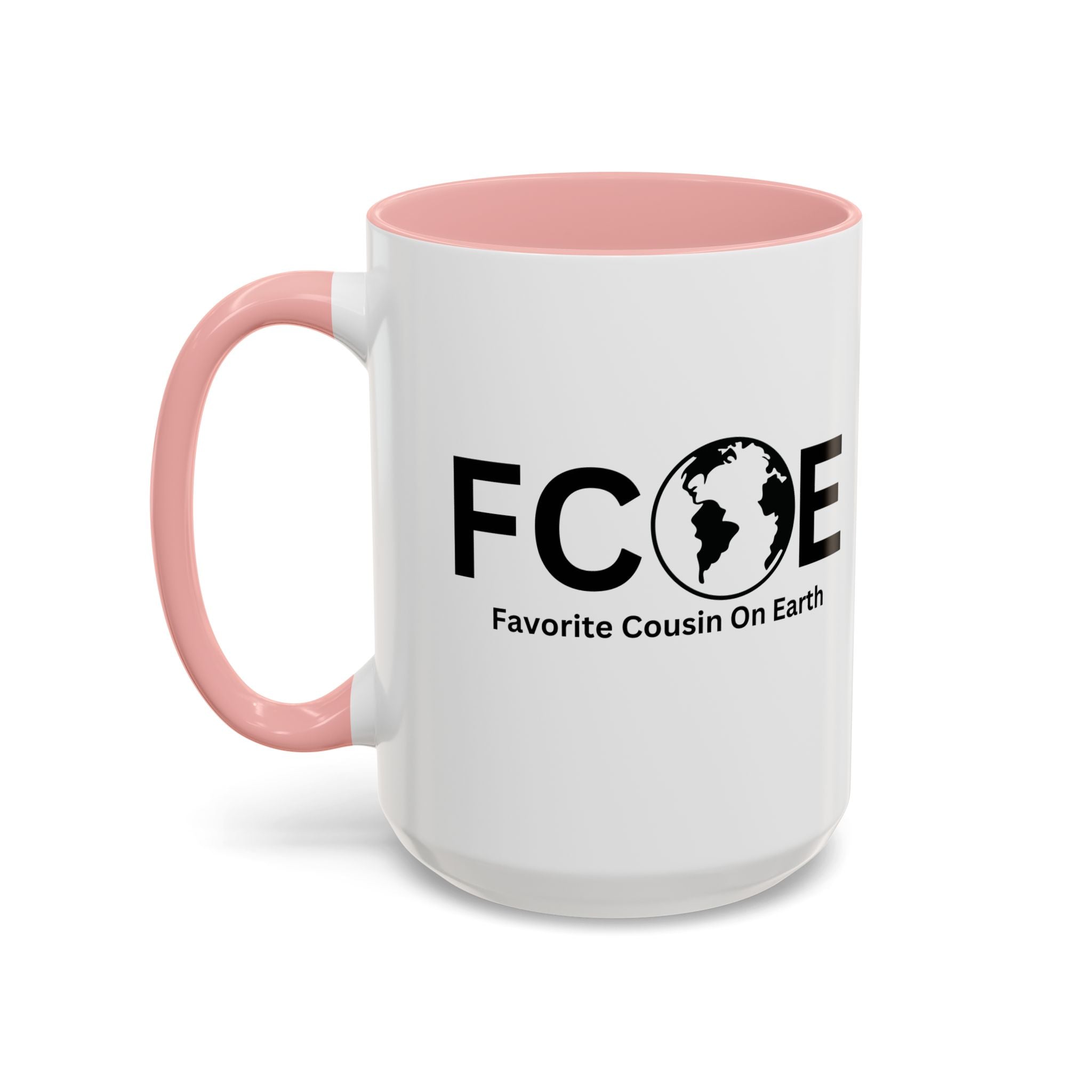 Favorite Cousin On Earth (FCOE) Accent Coffee Mug (11oz, 15oz)