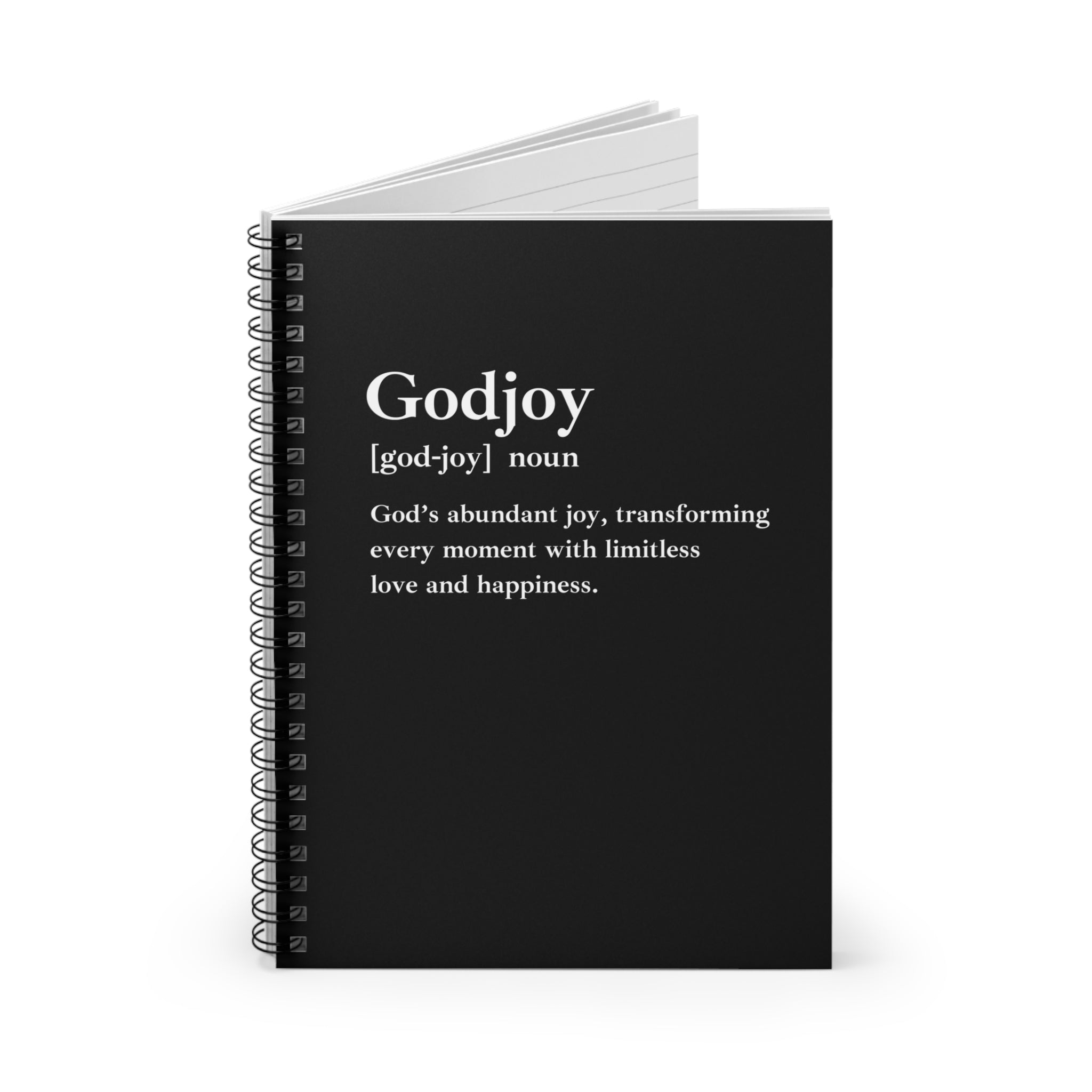 Godjoy Spiral Notebook - 118 Page Ruled Line Notebook for Everyday Use