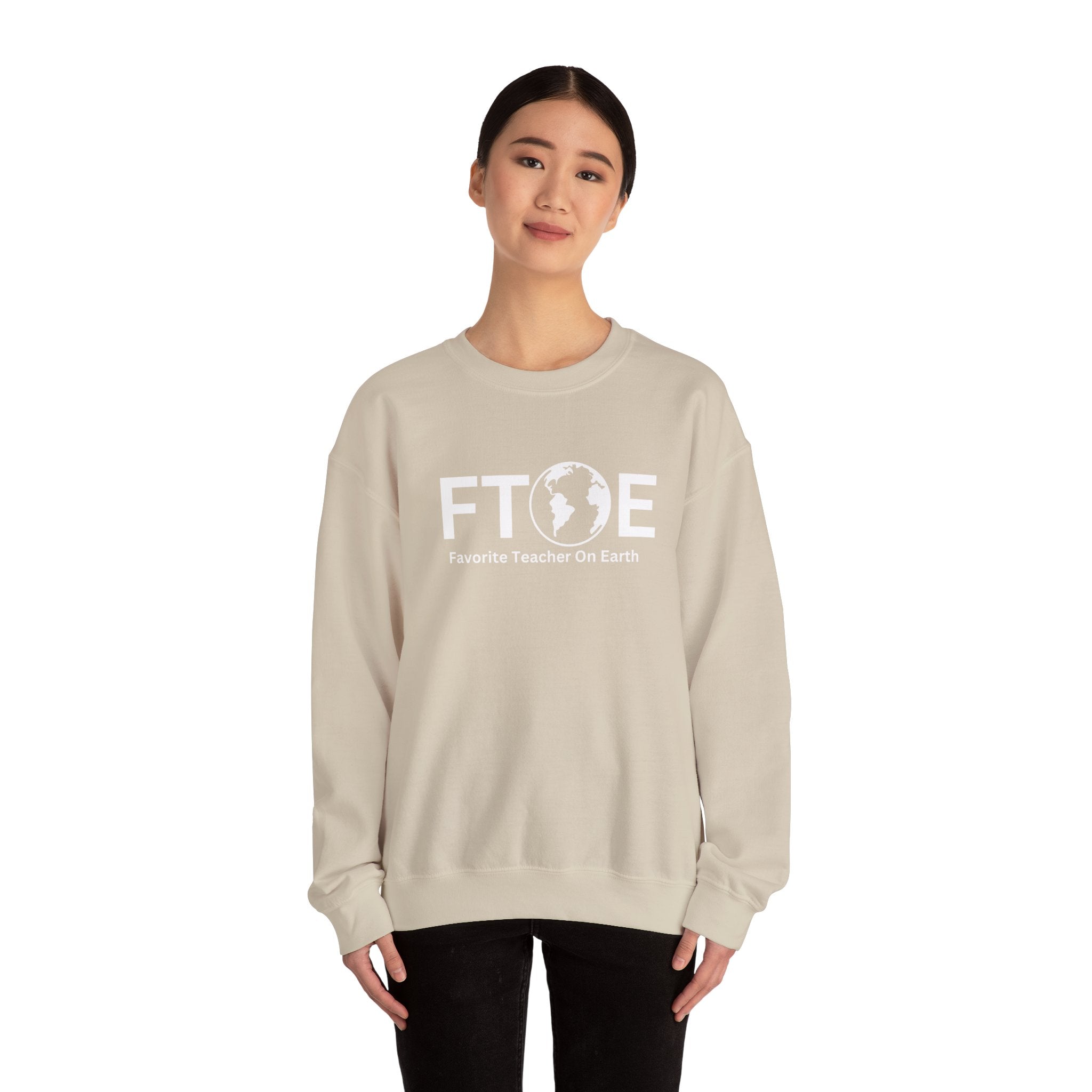 Favorite Teacher On Earth (FTOE) - Unisex Heavy Blend Crewneck Sweatshirt