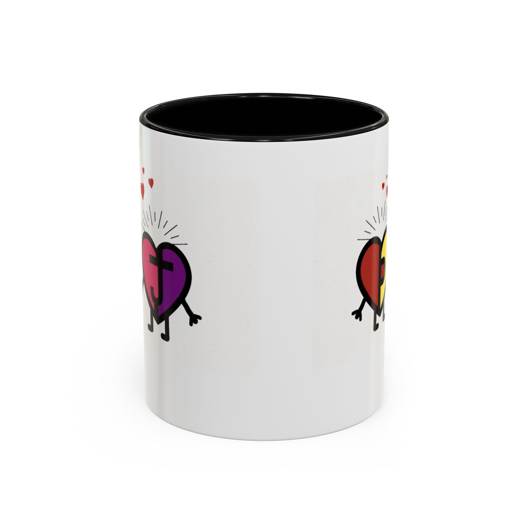 PJ & Joy Passionoy Mascots Accent Coffee Mug (11, 15oz)
