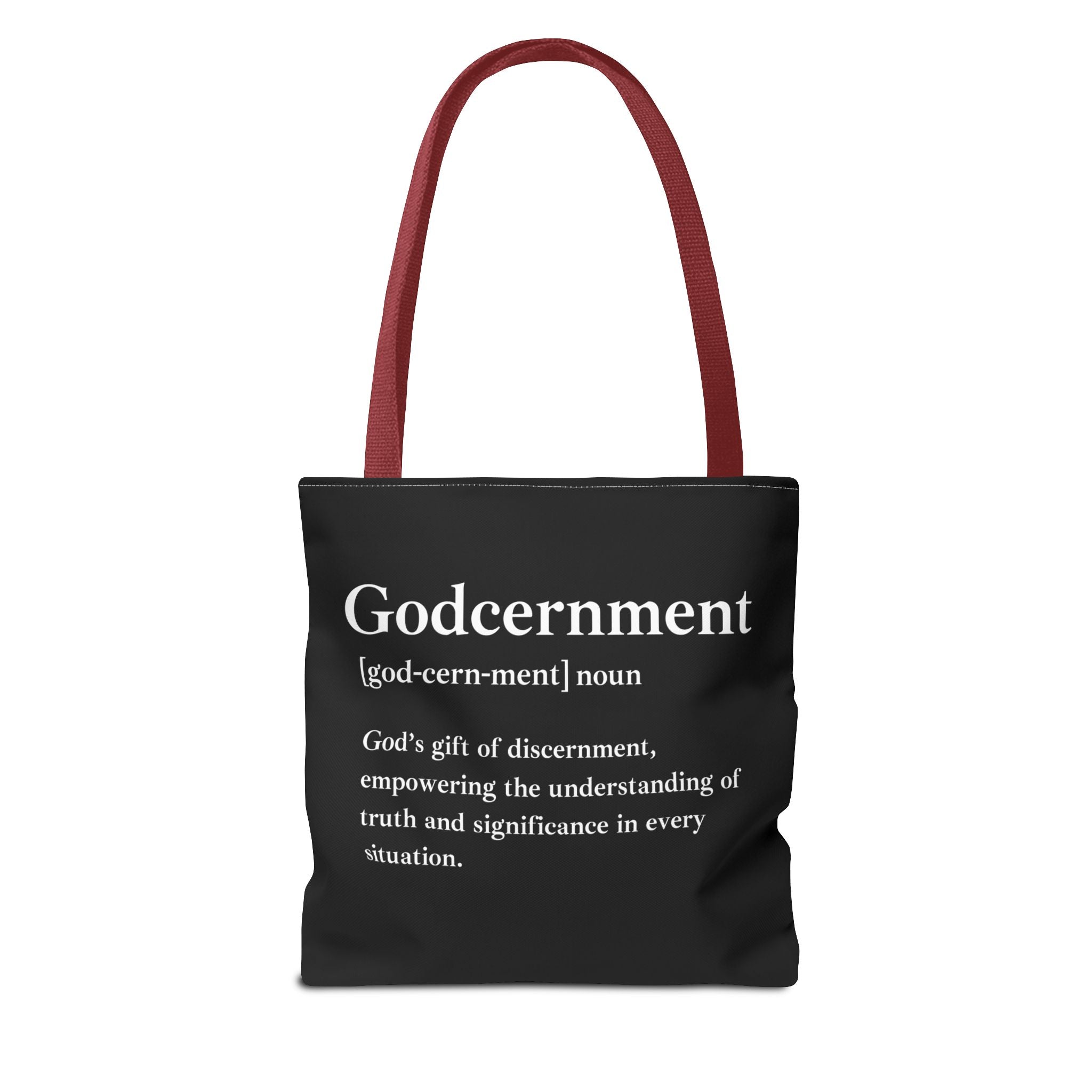 Godcernment Tote Bag - Custom Printed Stylish and Functional Tote